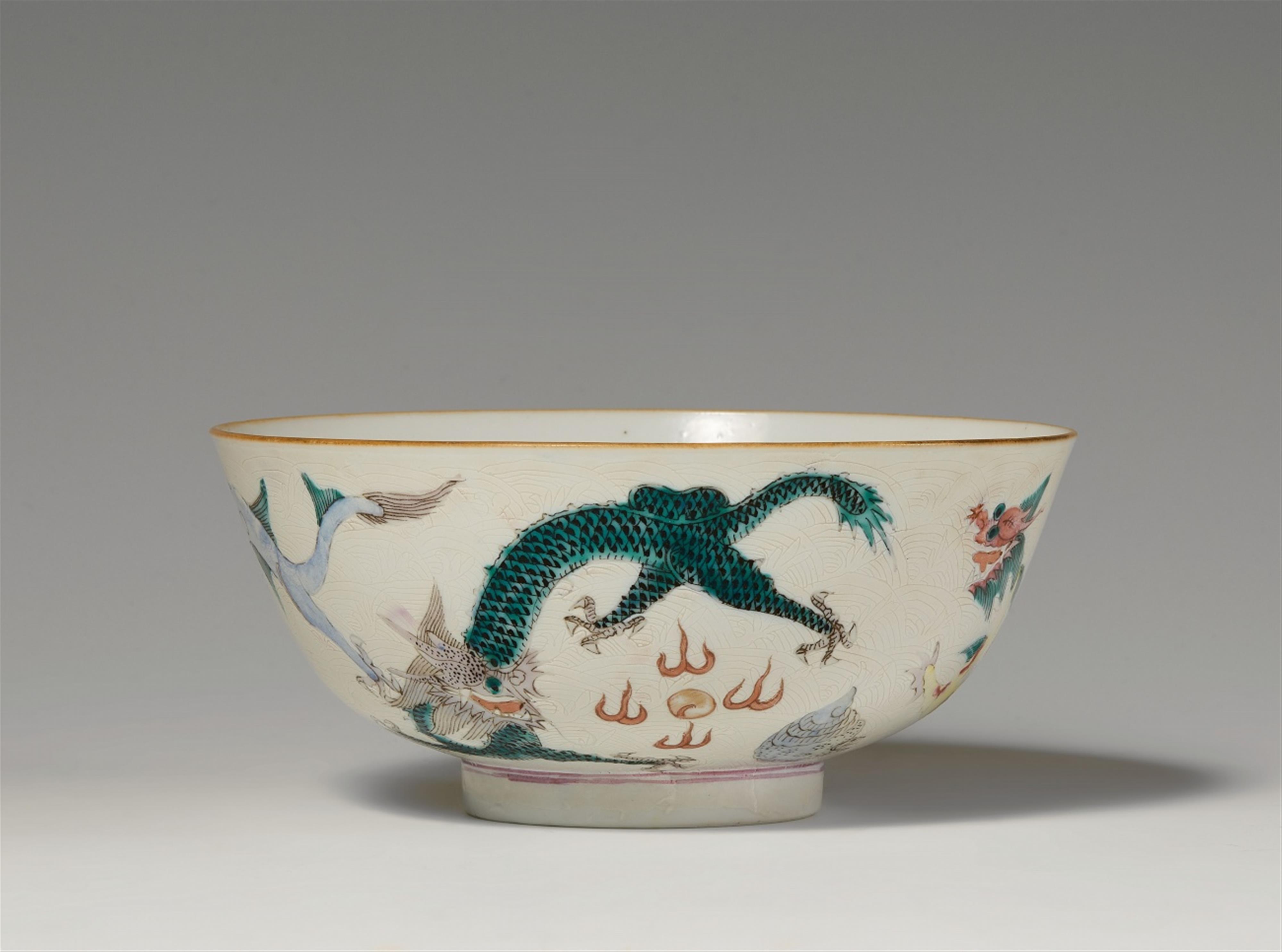 A famille rose bowl. Tongzhi period (1861-1875) - image-1