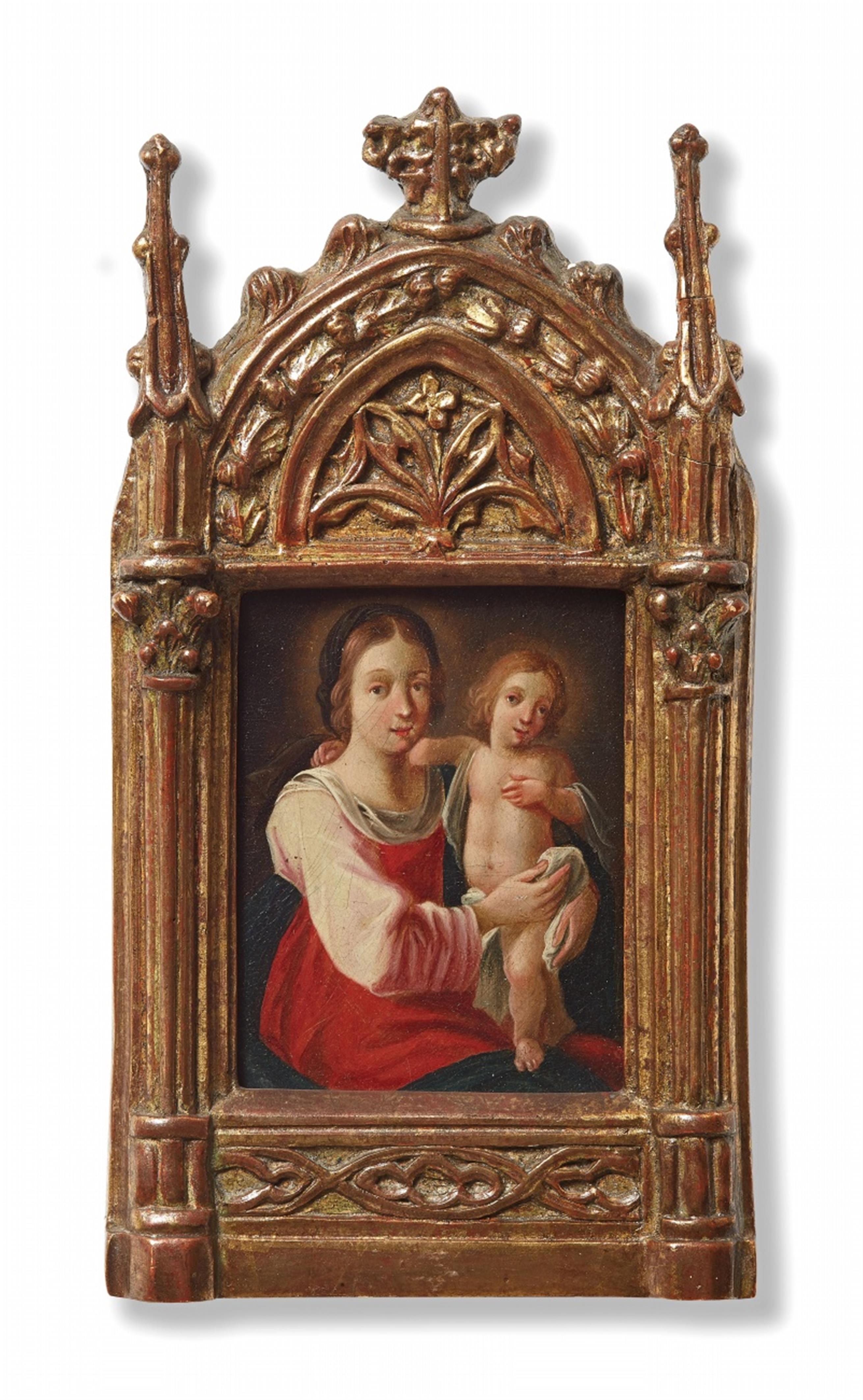 Wohl Antwerpener Meister des 17./18. Jahrhunderts - Madonna mit Kind - image-1