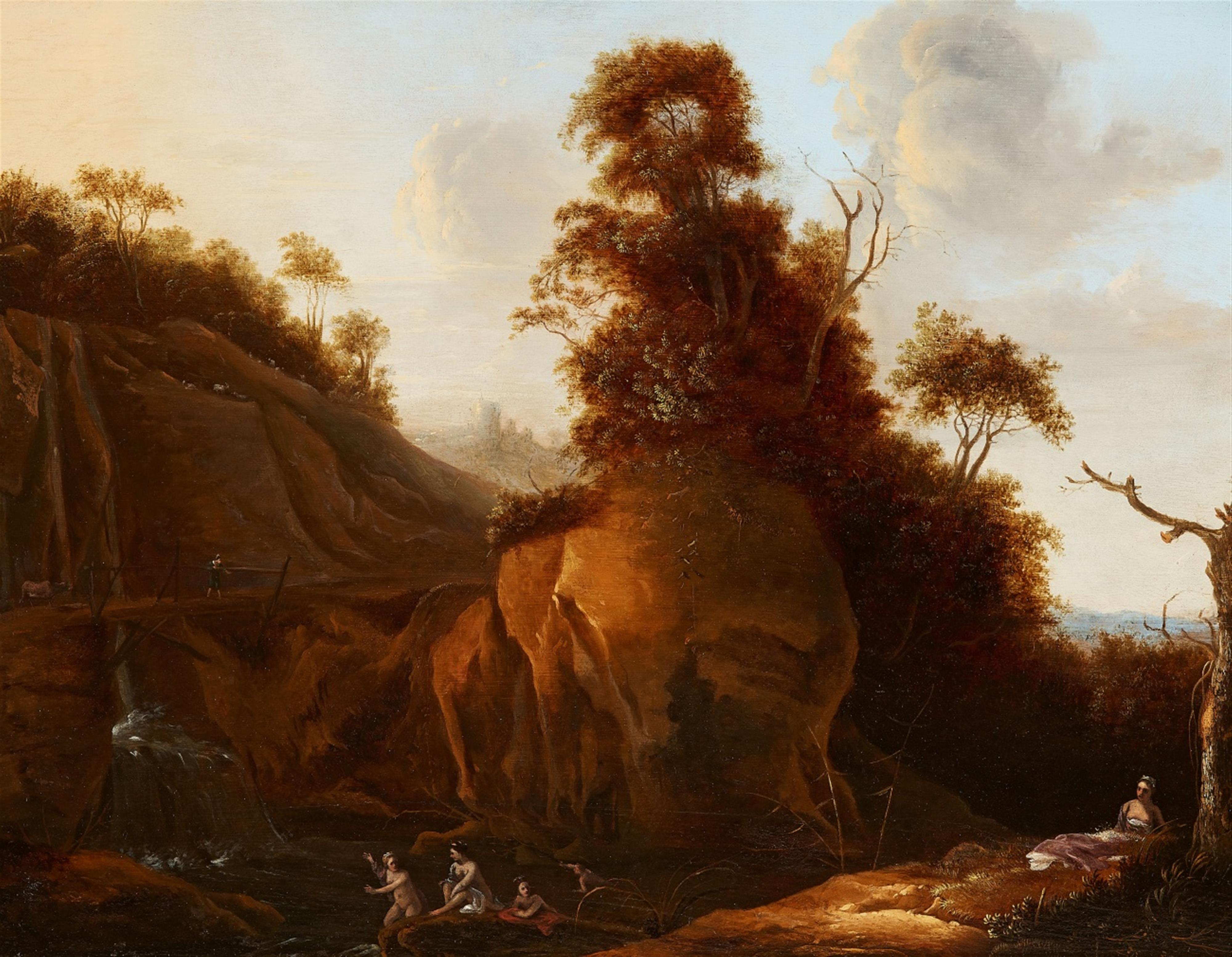 Flämischer Meister des 17./18. Jahrhunderts - Landschaft mit badenden Nymphen - image-1