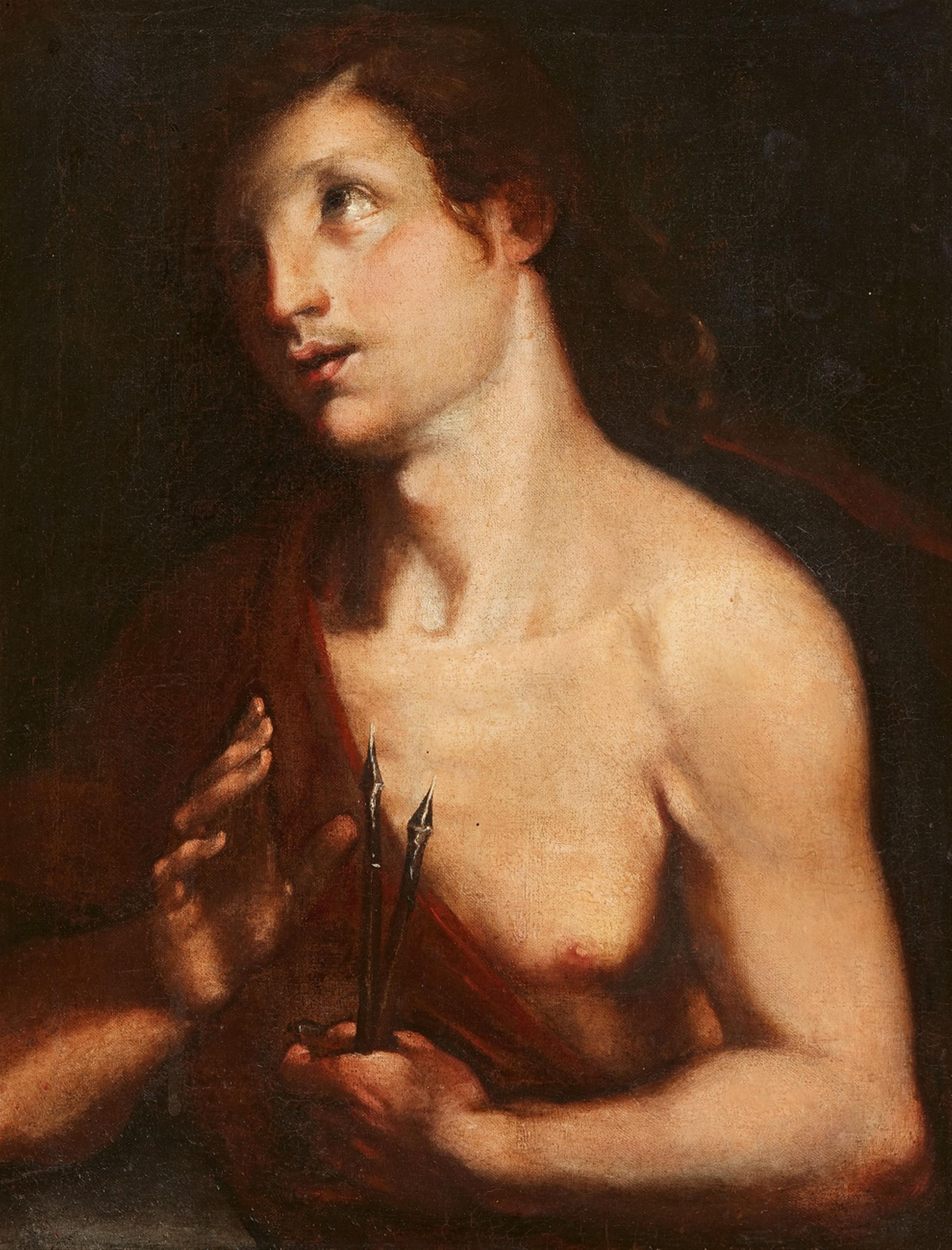 Italian School 17th century - Saint Sebastian (?) - image-1