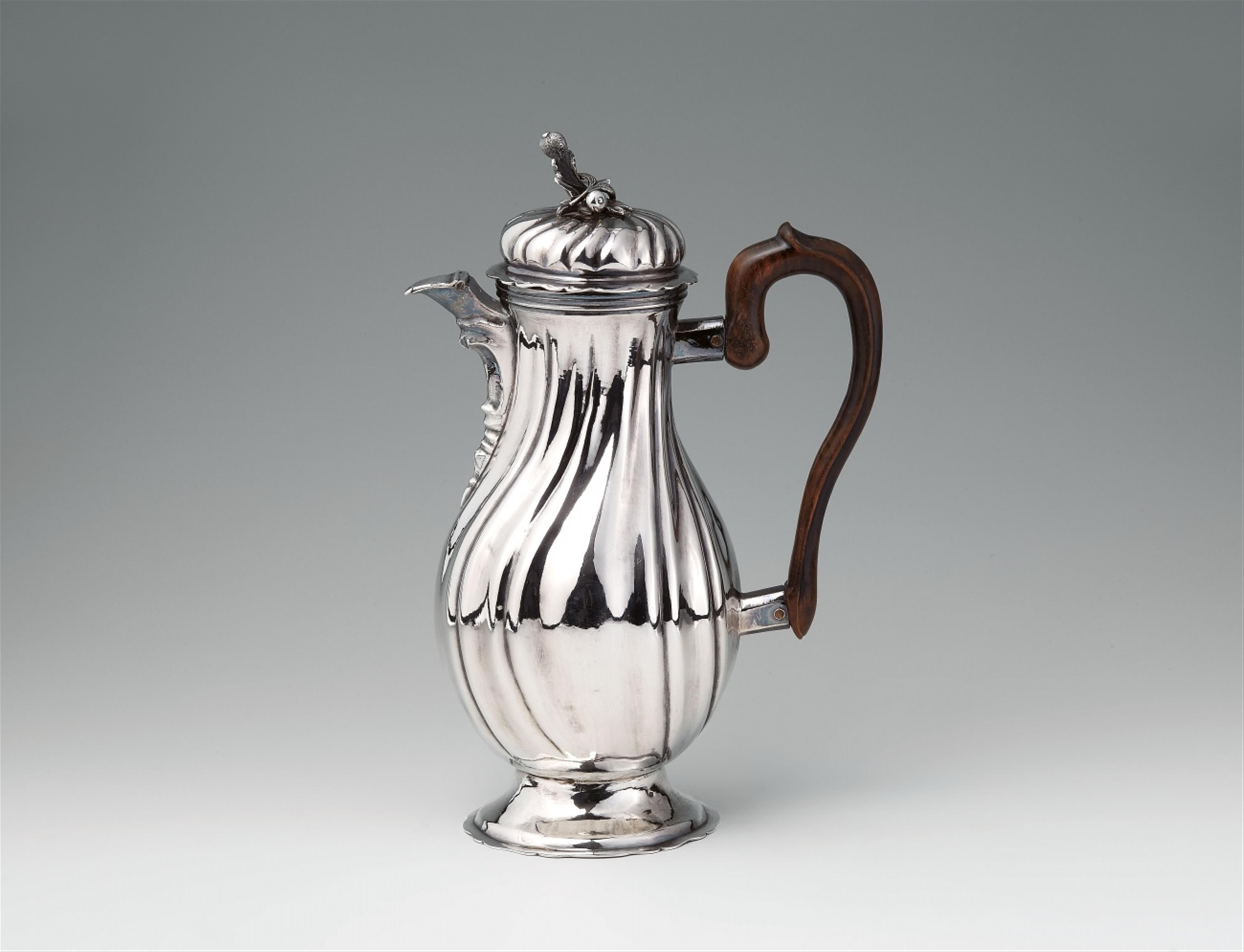 An Augsburg silver coffee pot - image-1