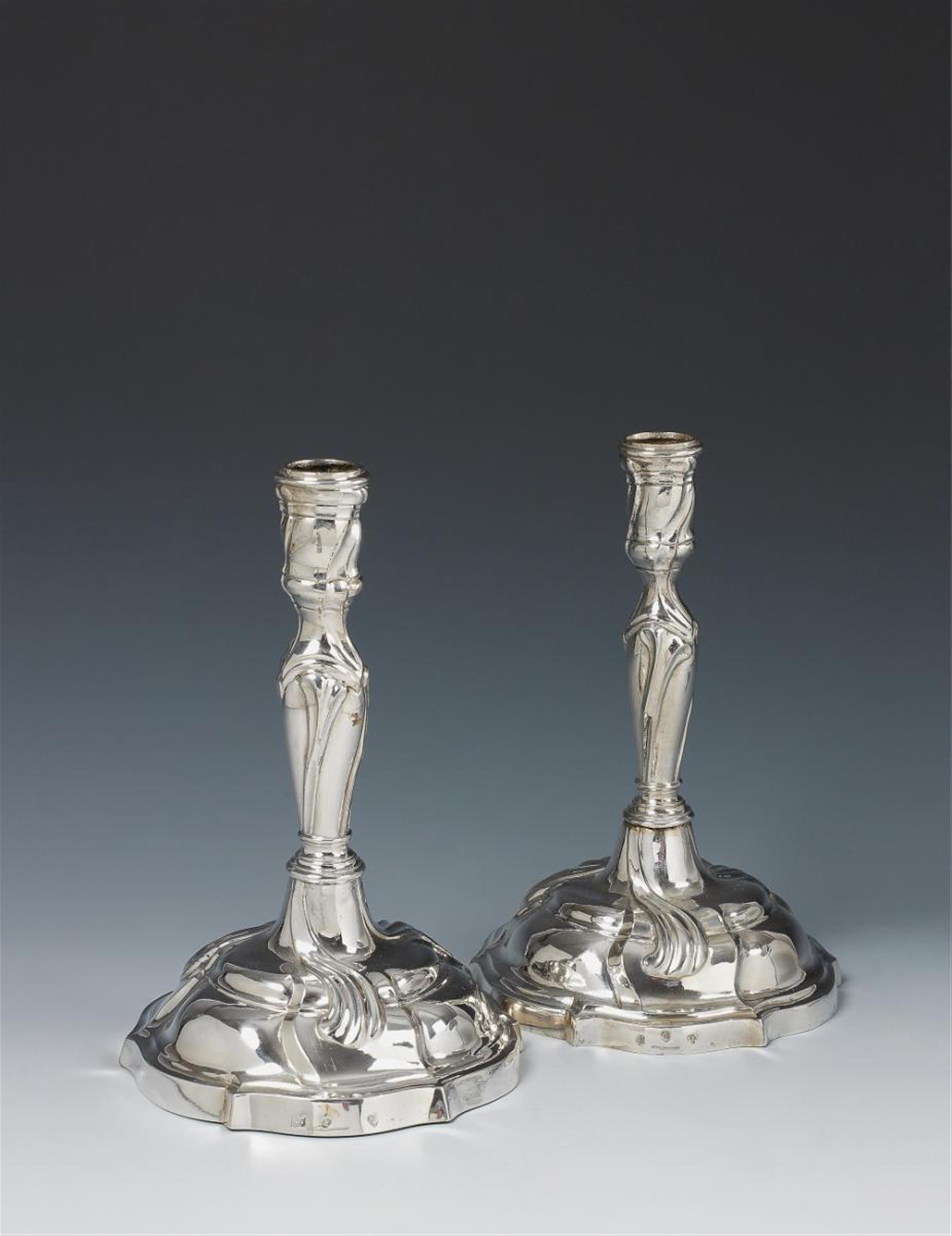 A pair of Brunswick silver candlesticks - image-1