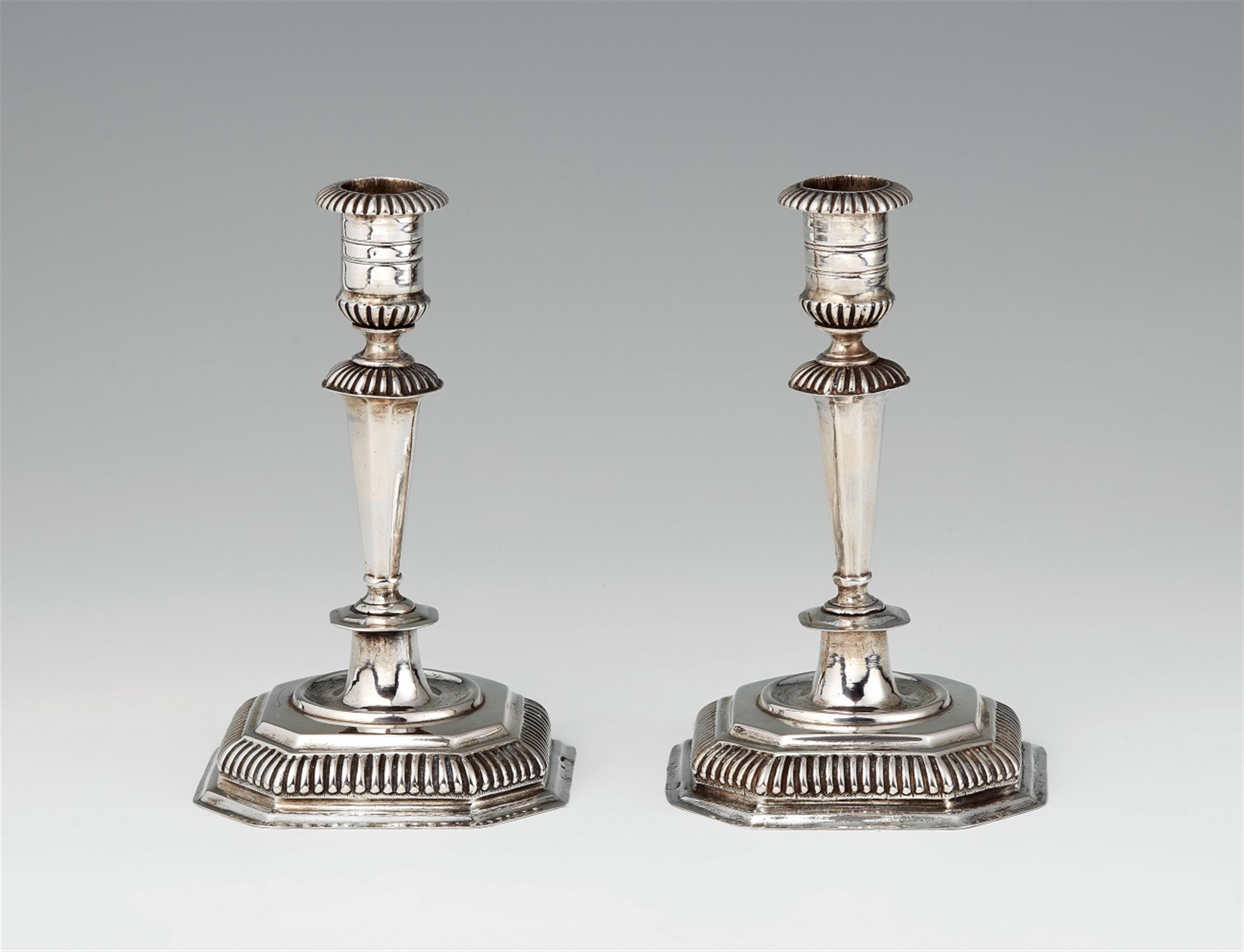 A pair of Silesian silver candlesticks - image-1