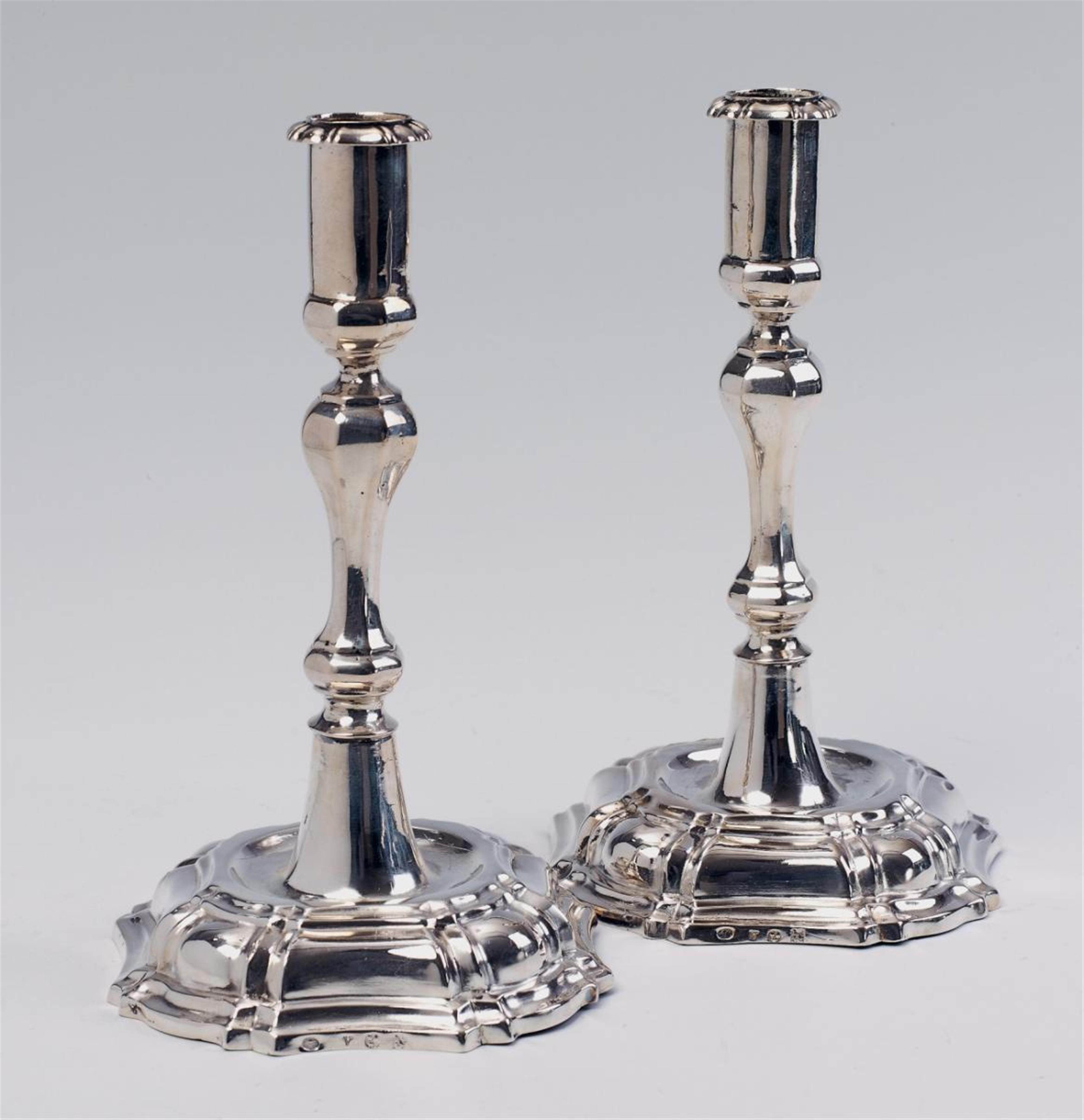 A pair of Düsseldorf silver candlesticks - image-1