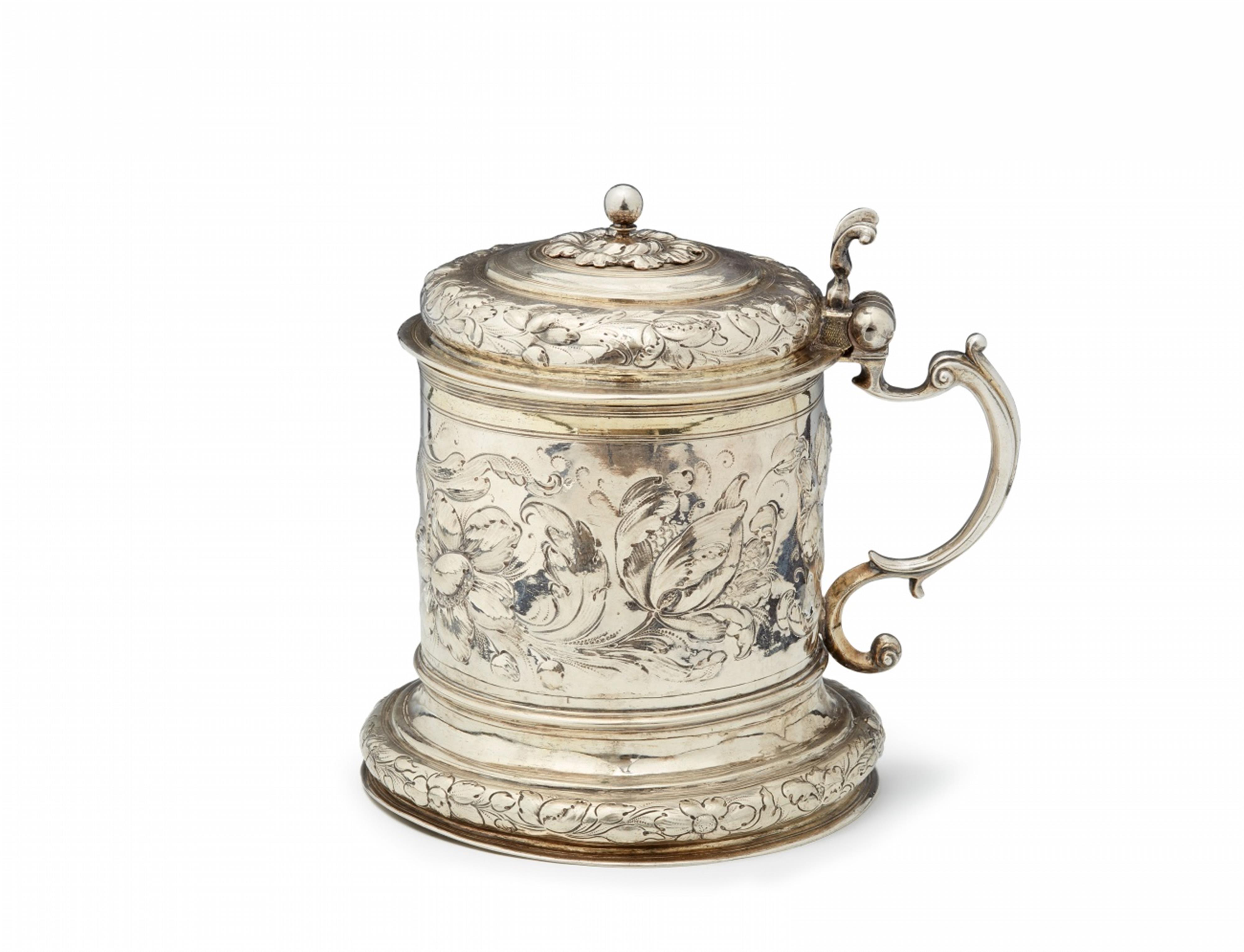 A Hamburg parcel gilt silver beaker and cover - image-3