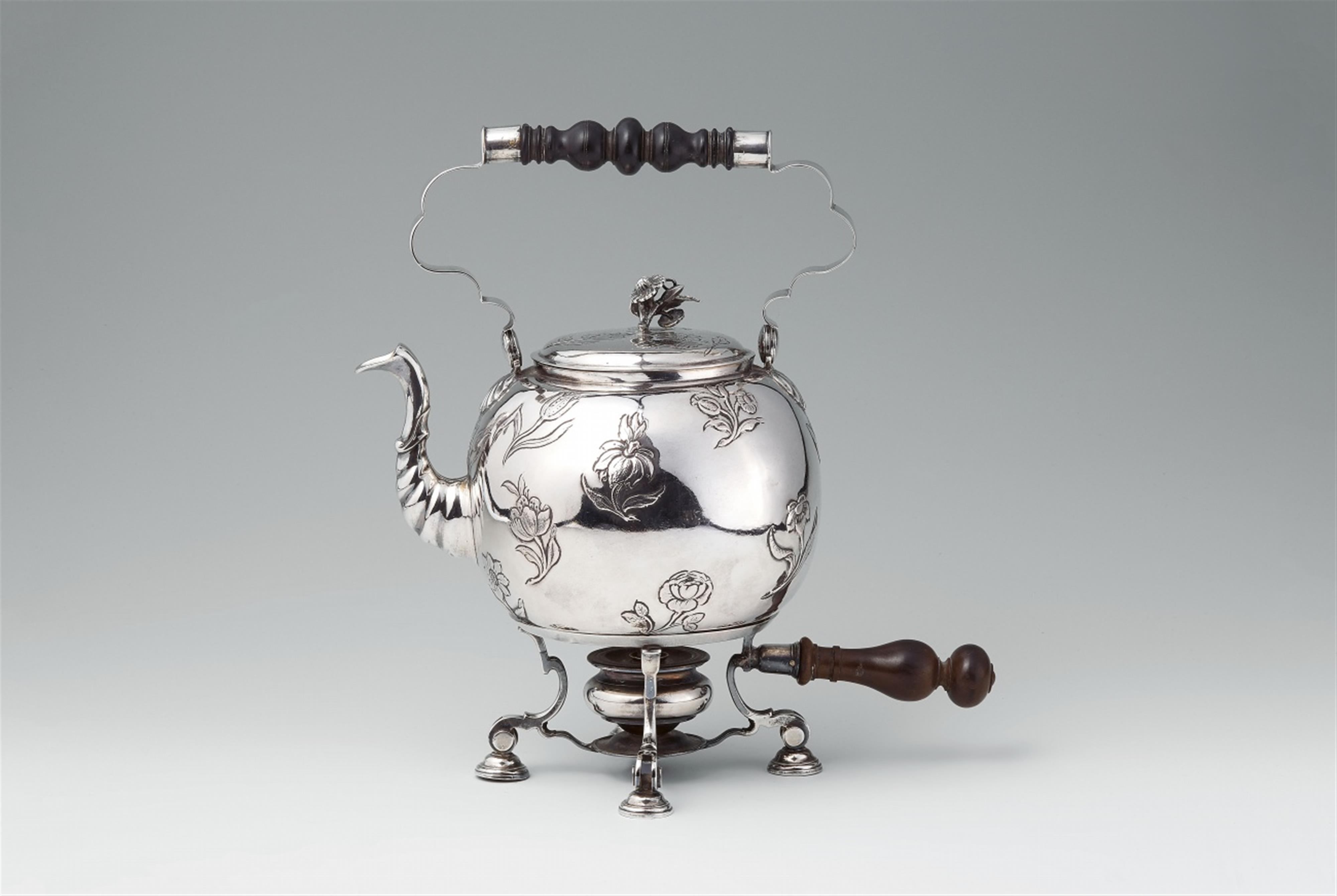 A North German silver tea kettle - image-1