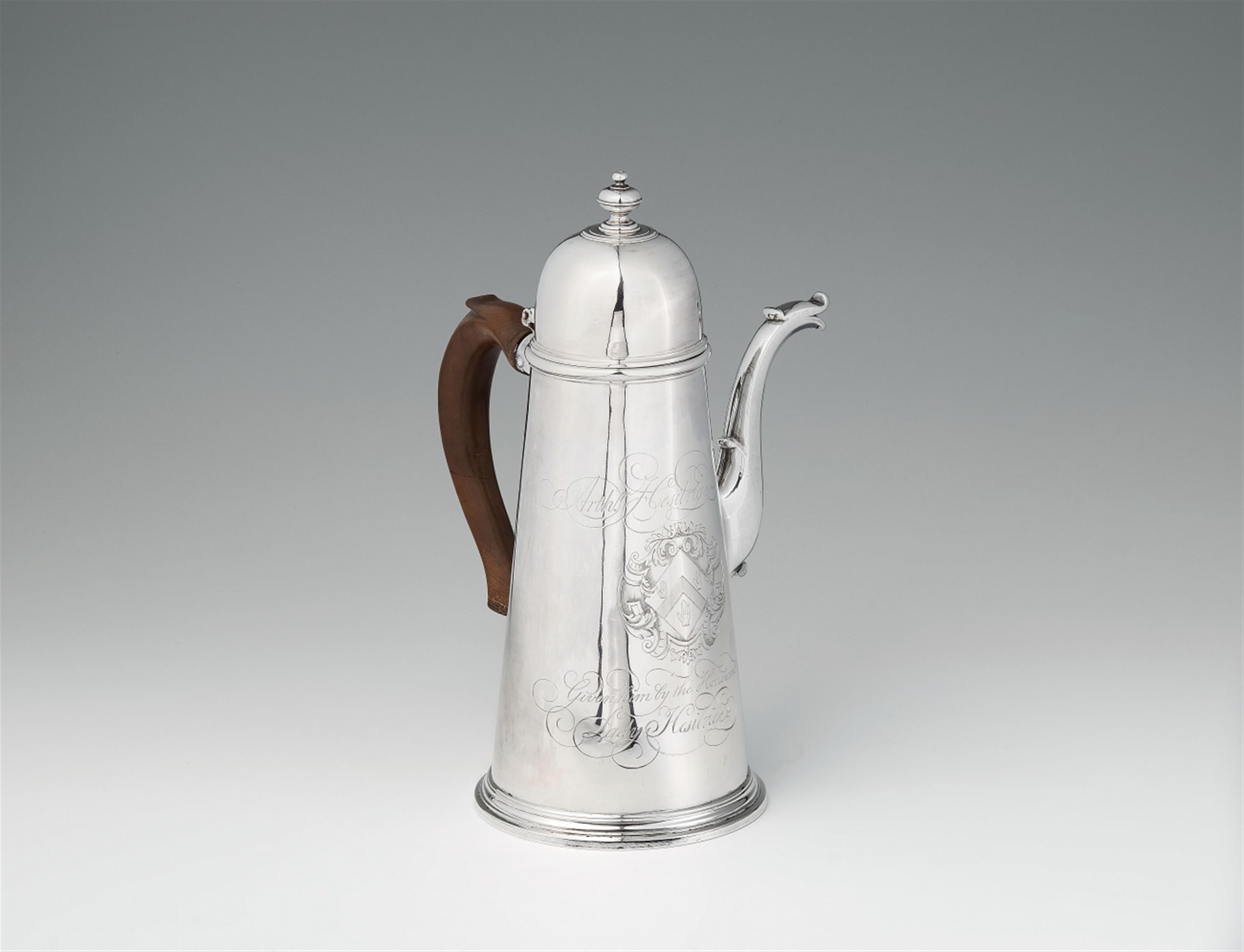 A George I silver coffee pot - image-1