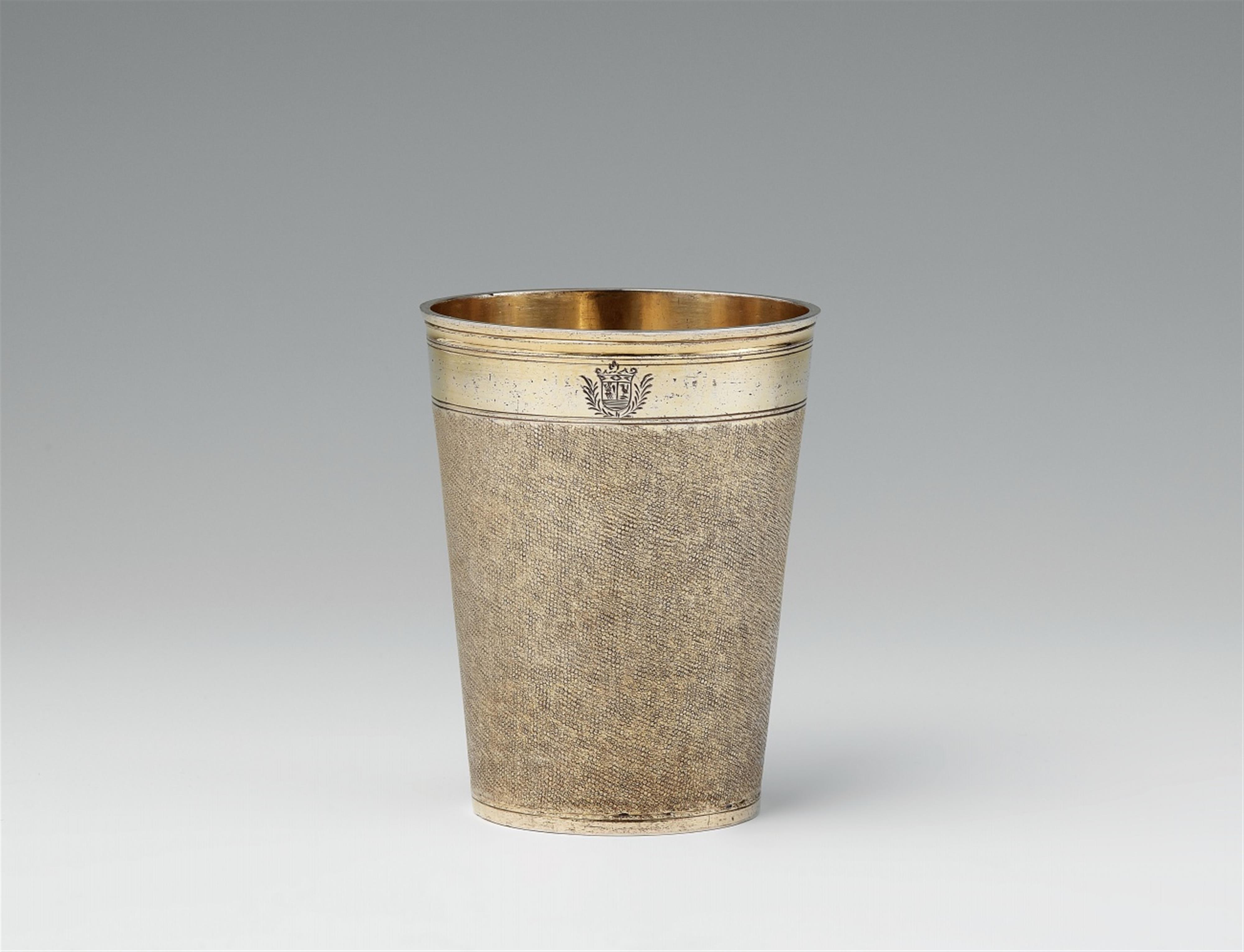 A Nuremberg silver gilt snakeskin beaker - image-1