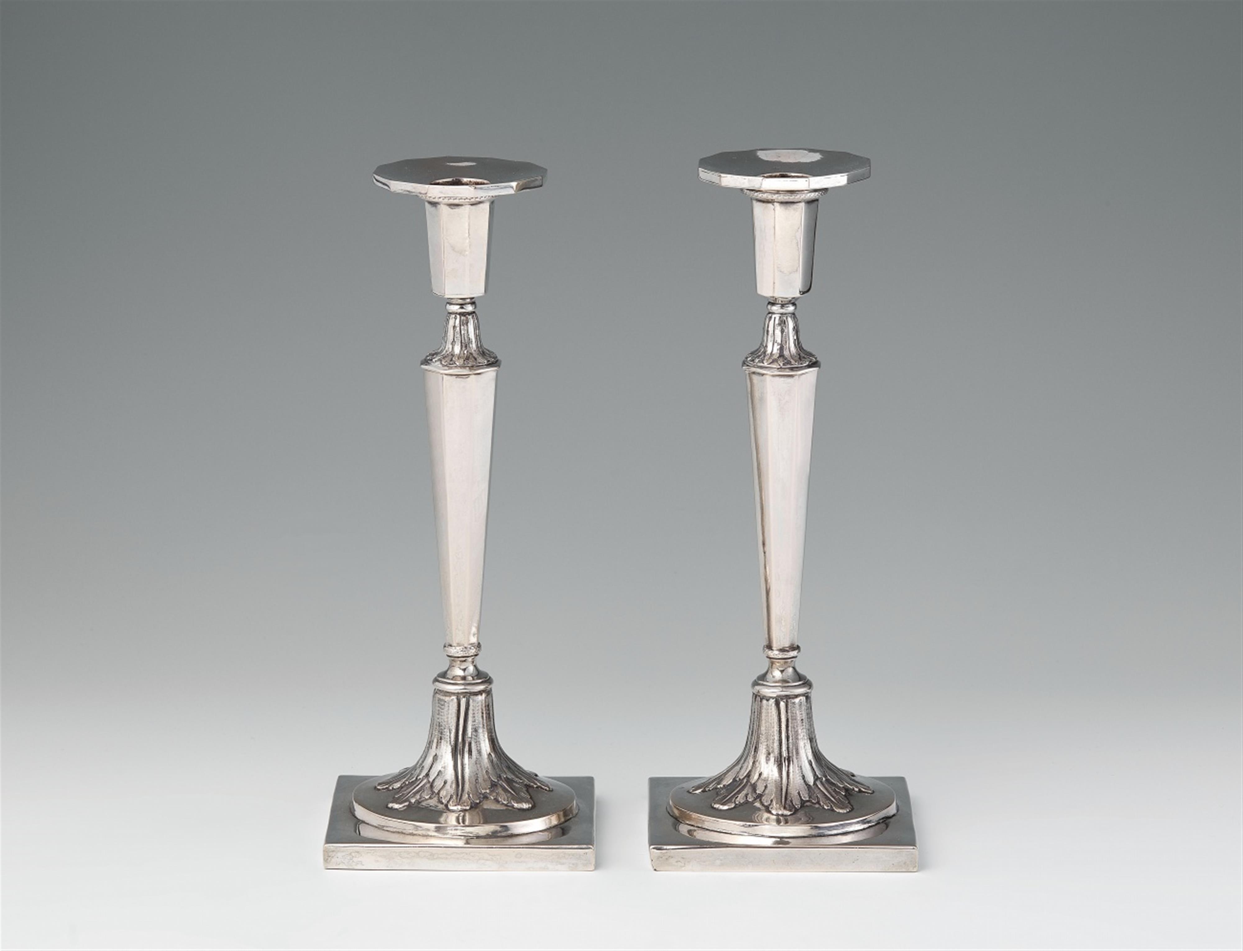 A pair of Berlin silver candelabra - image-1
