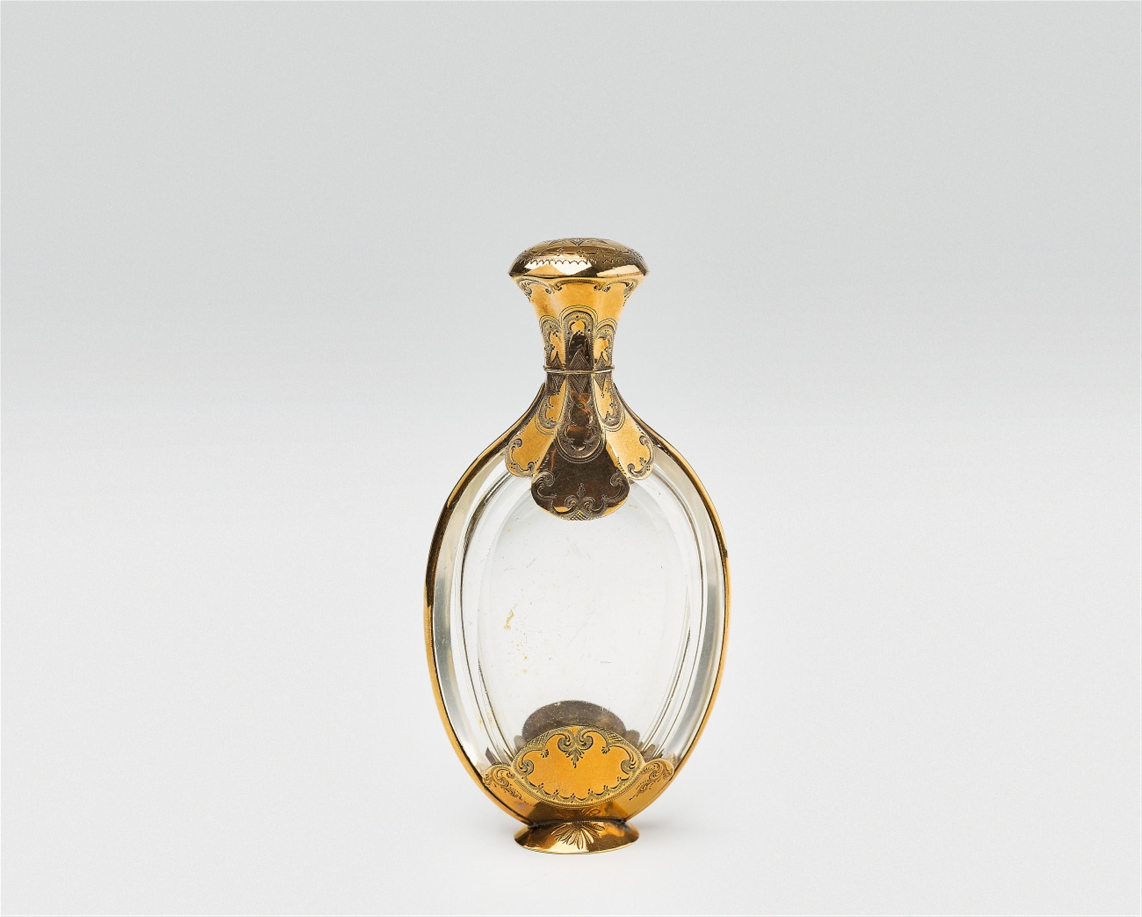 A cut glass perfume bottle - image-1