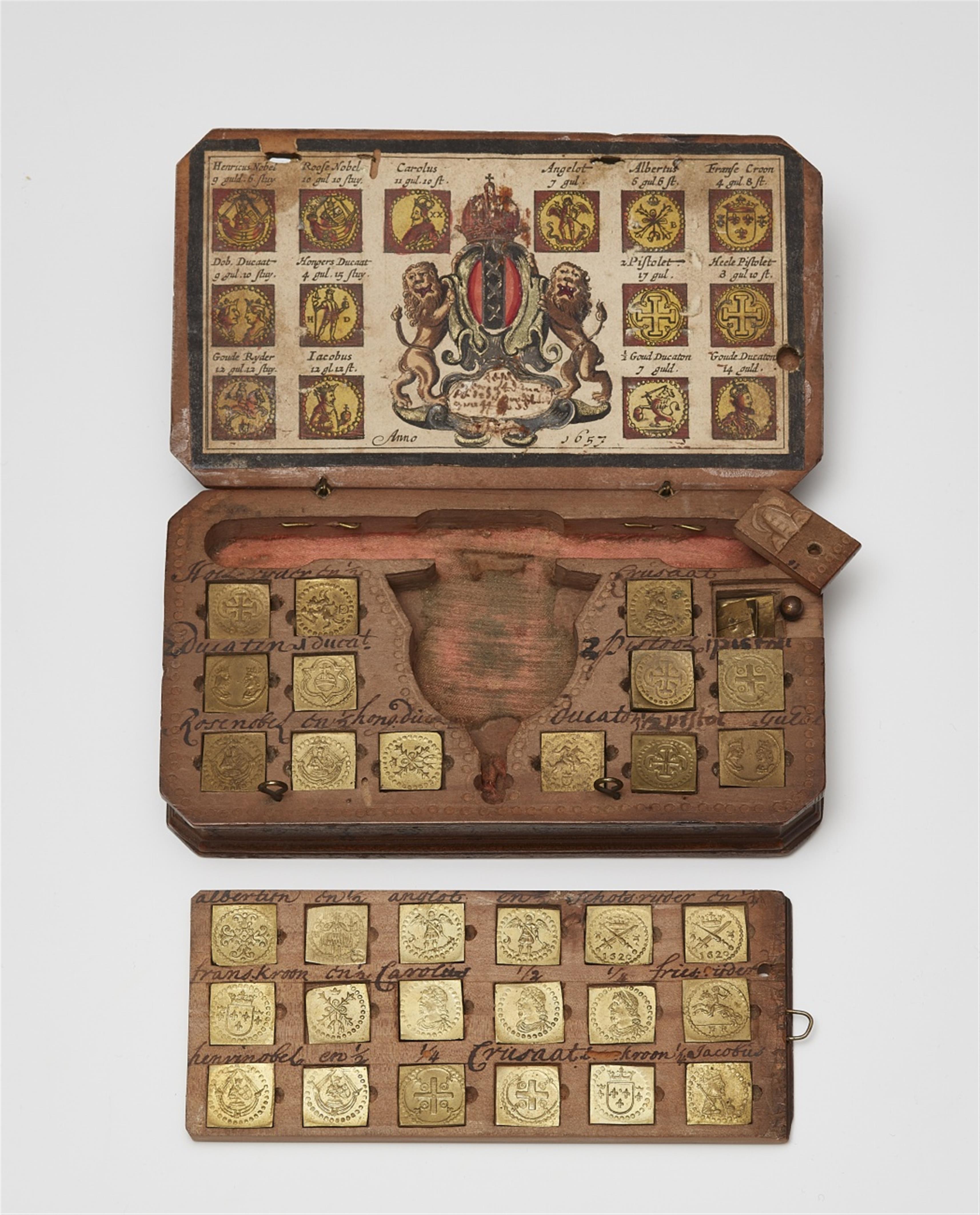 An Amsterdam gold weighing scales with weights - image-2