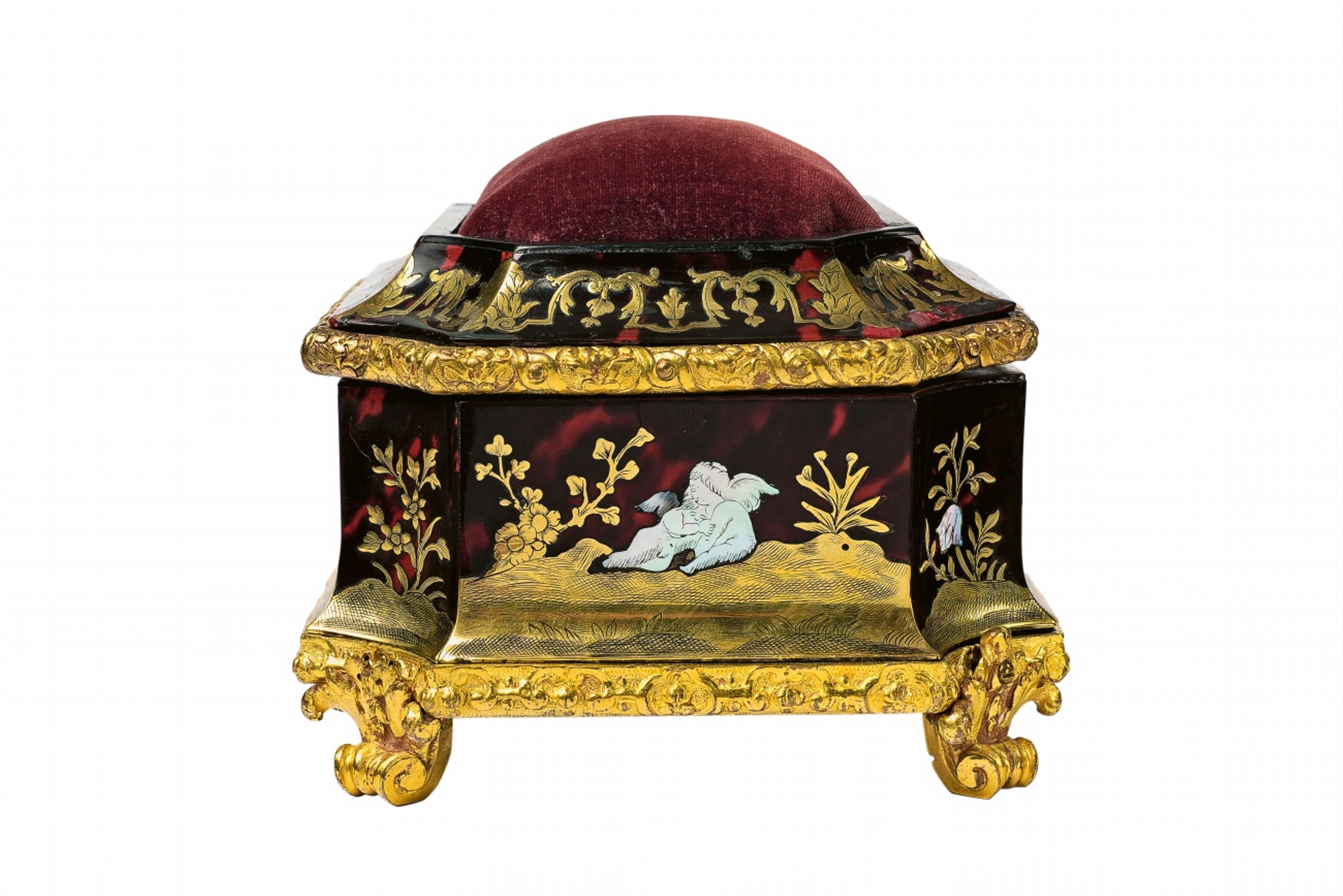 A Règence style inlaid sewing box - image-2