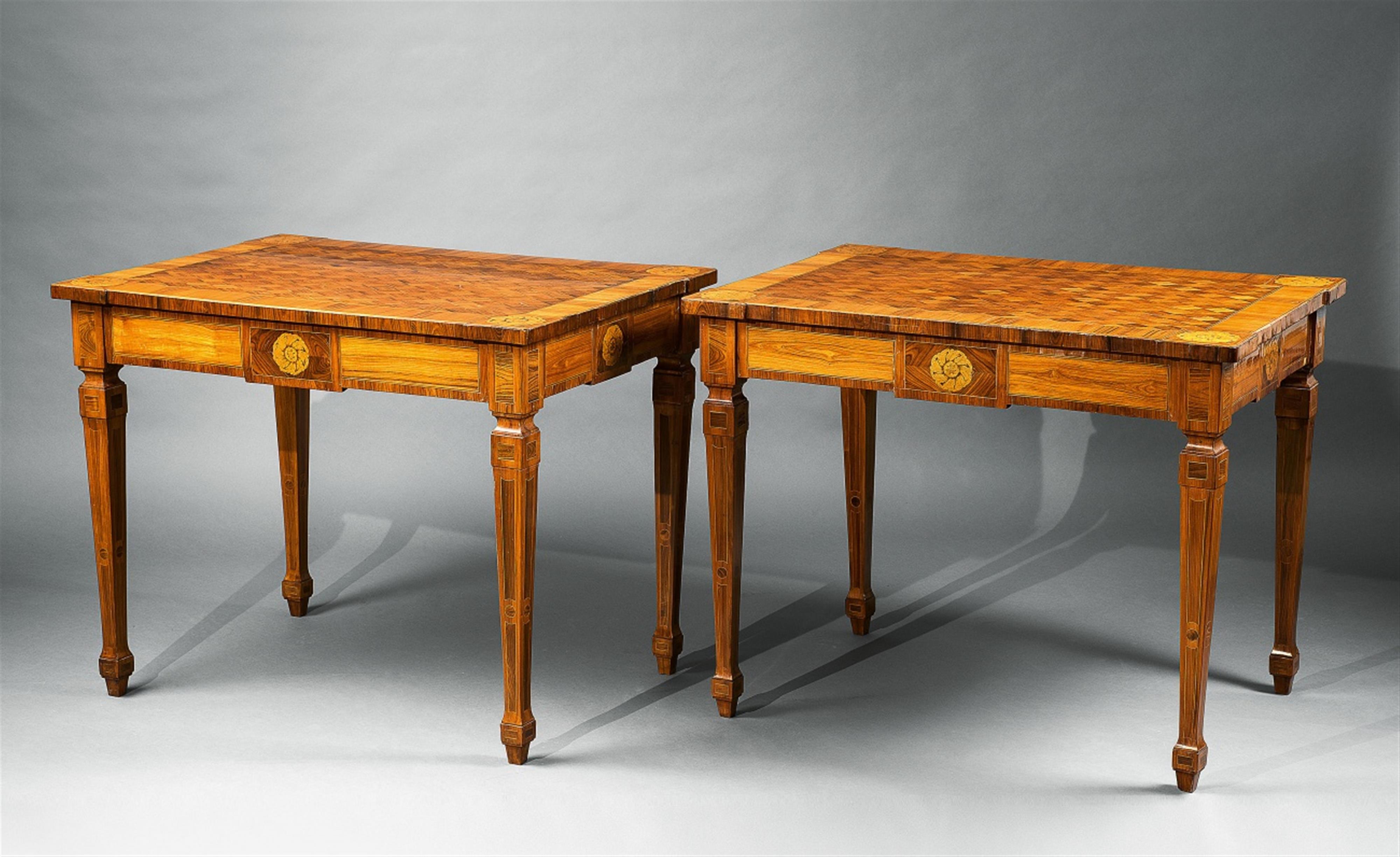 A rare pair of South German Neoclassical tables - image-1