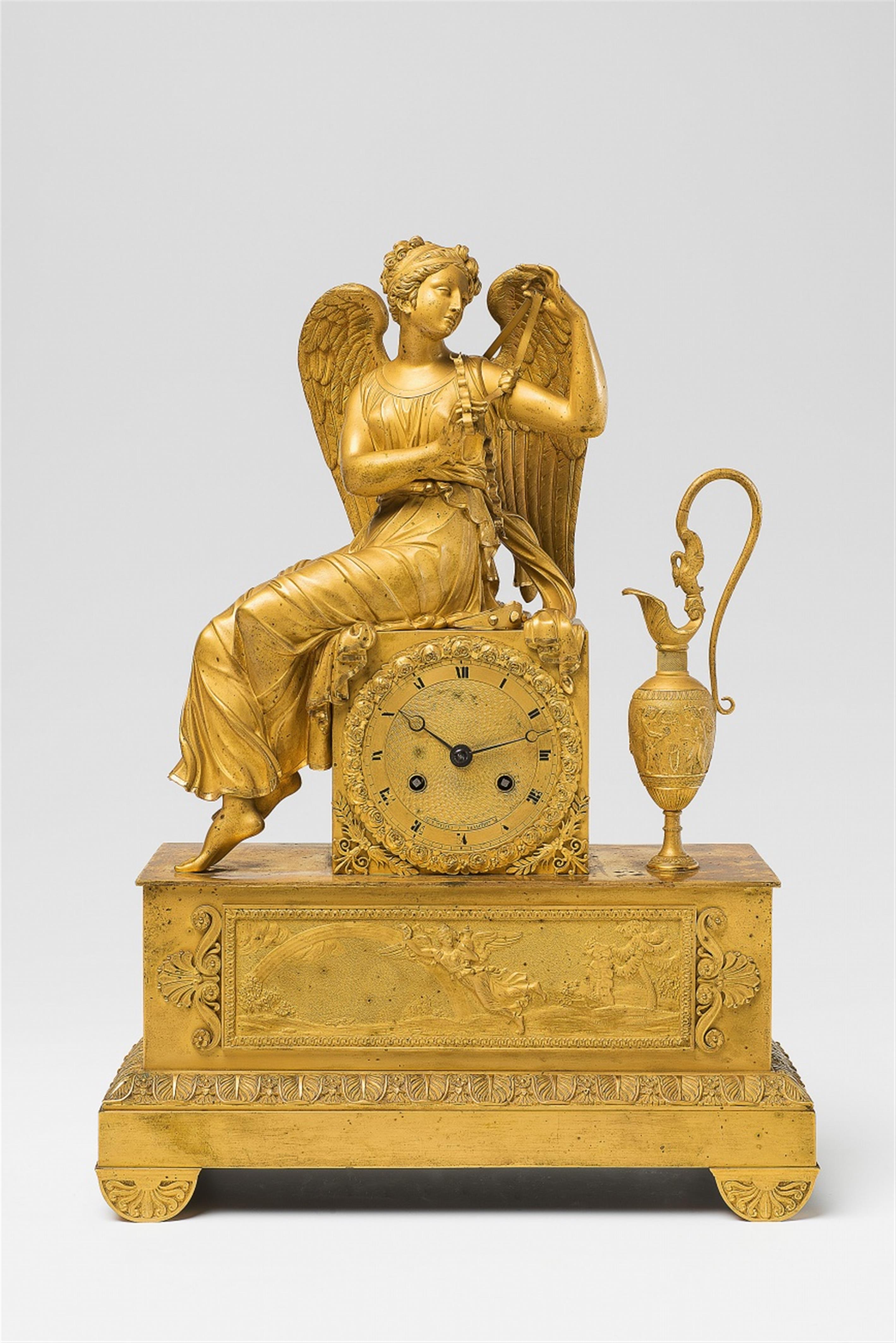 An ormolu époque Empire pendulum clock - image-1