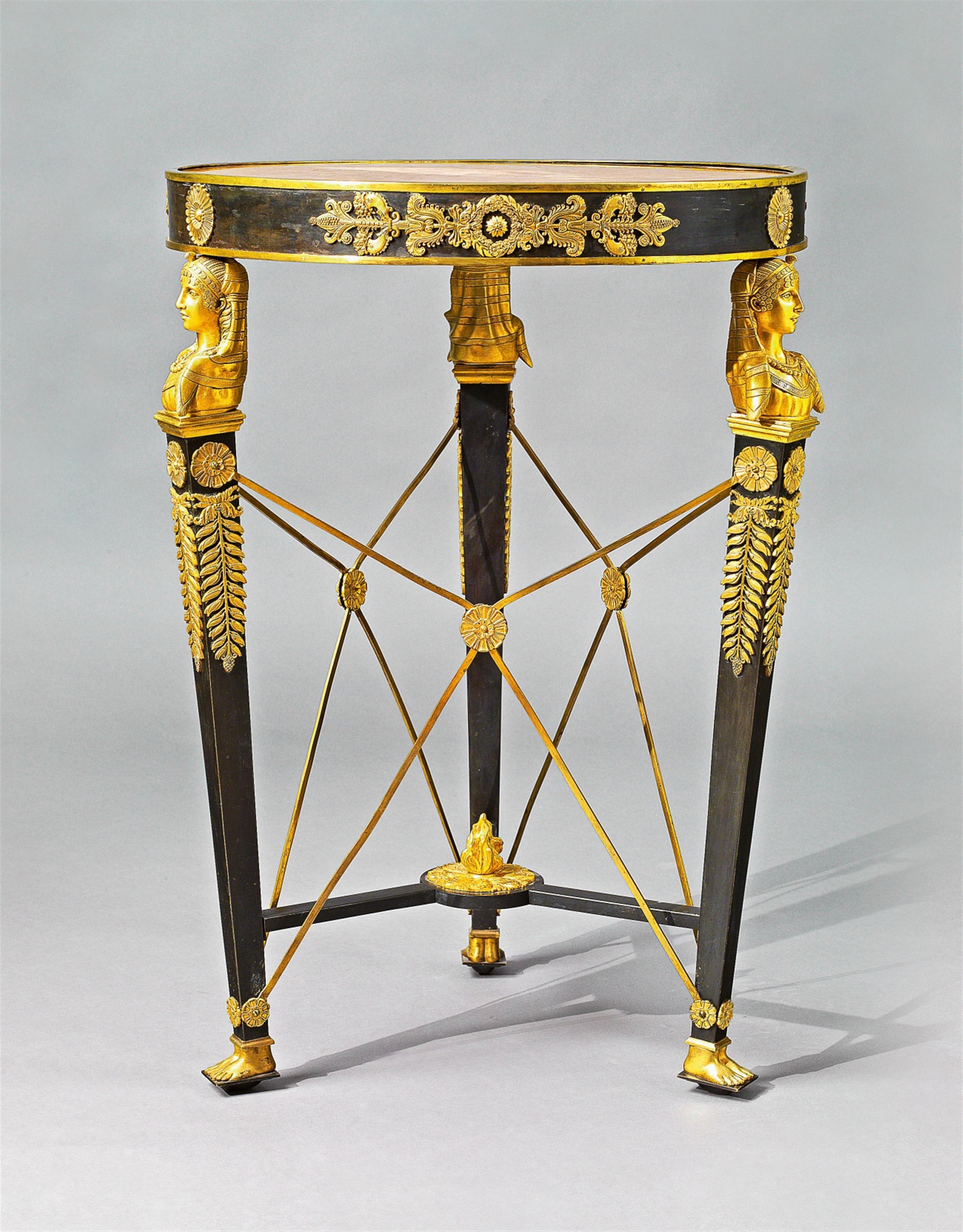 An ormolu table in the Empire taste - image-4