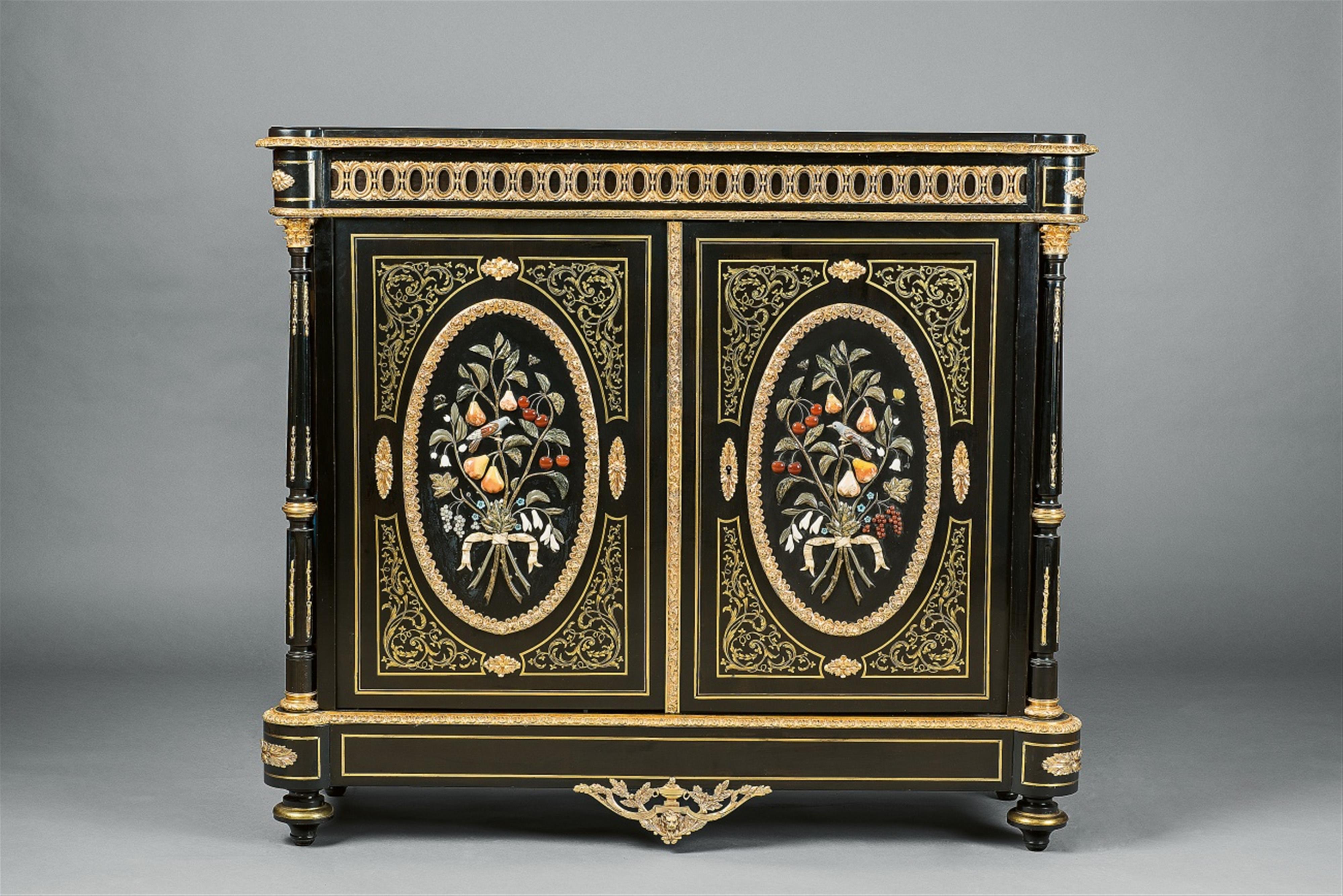 An ormolu-mounted Napoléon III cupboard - image-1