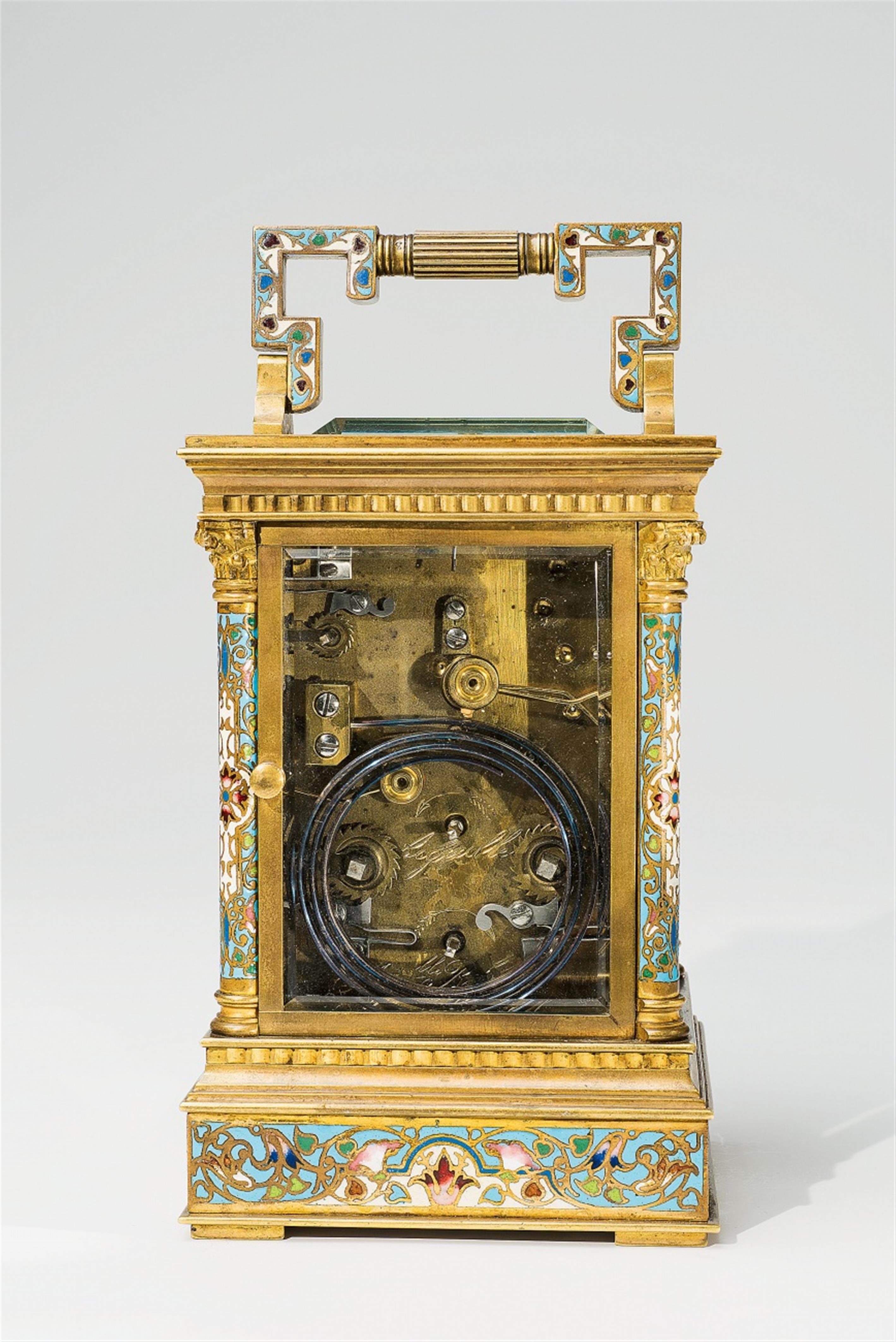 A French enamelled alarm clock - image-2