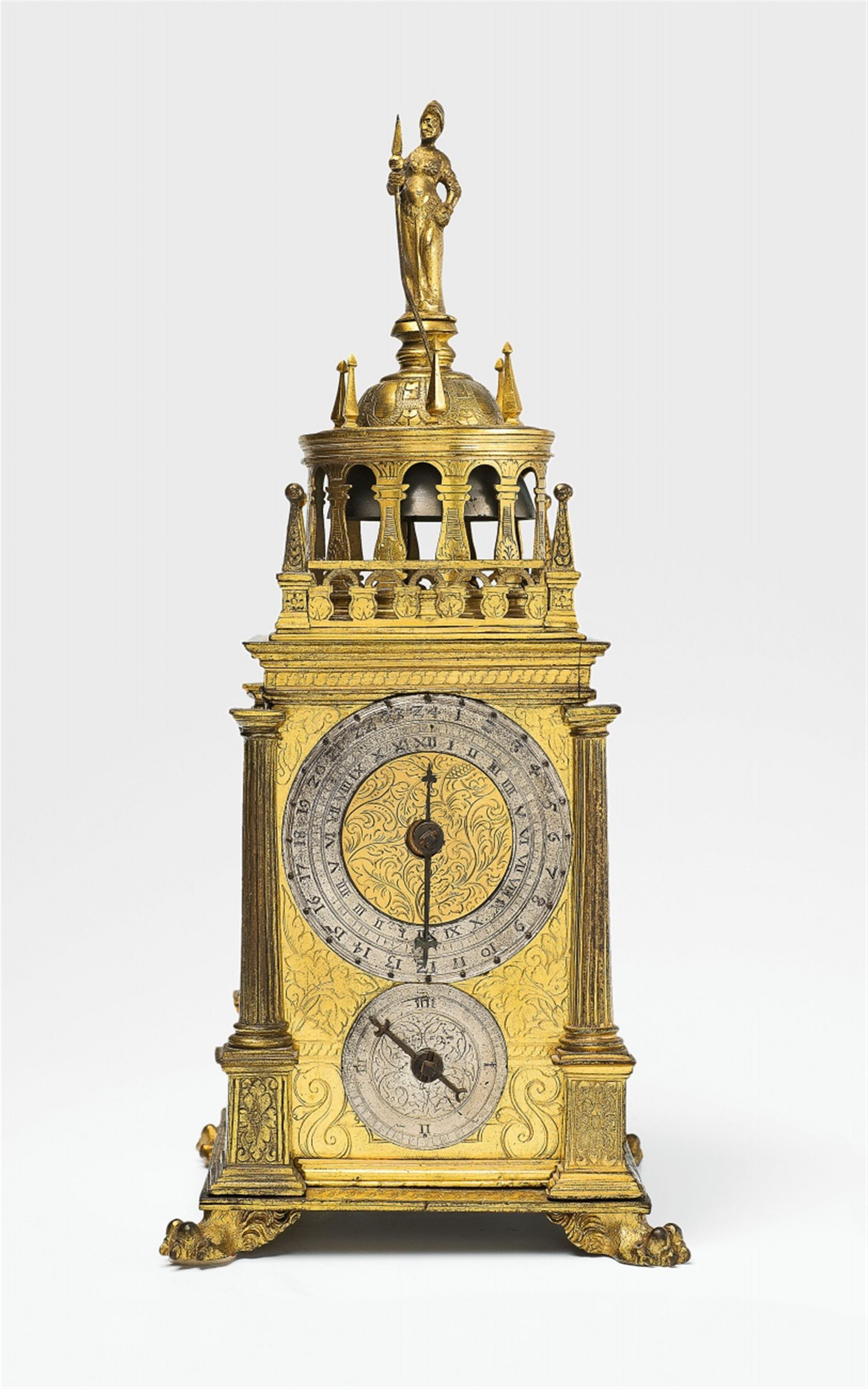 A table clock by Hans Gruber of Nuremberg - image-3