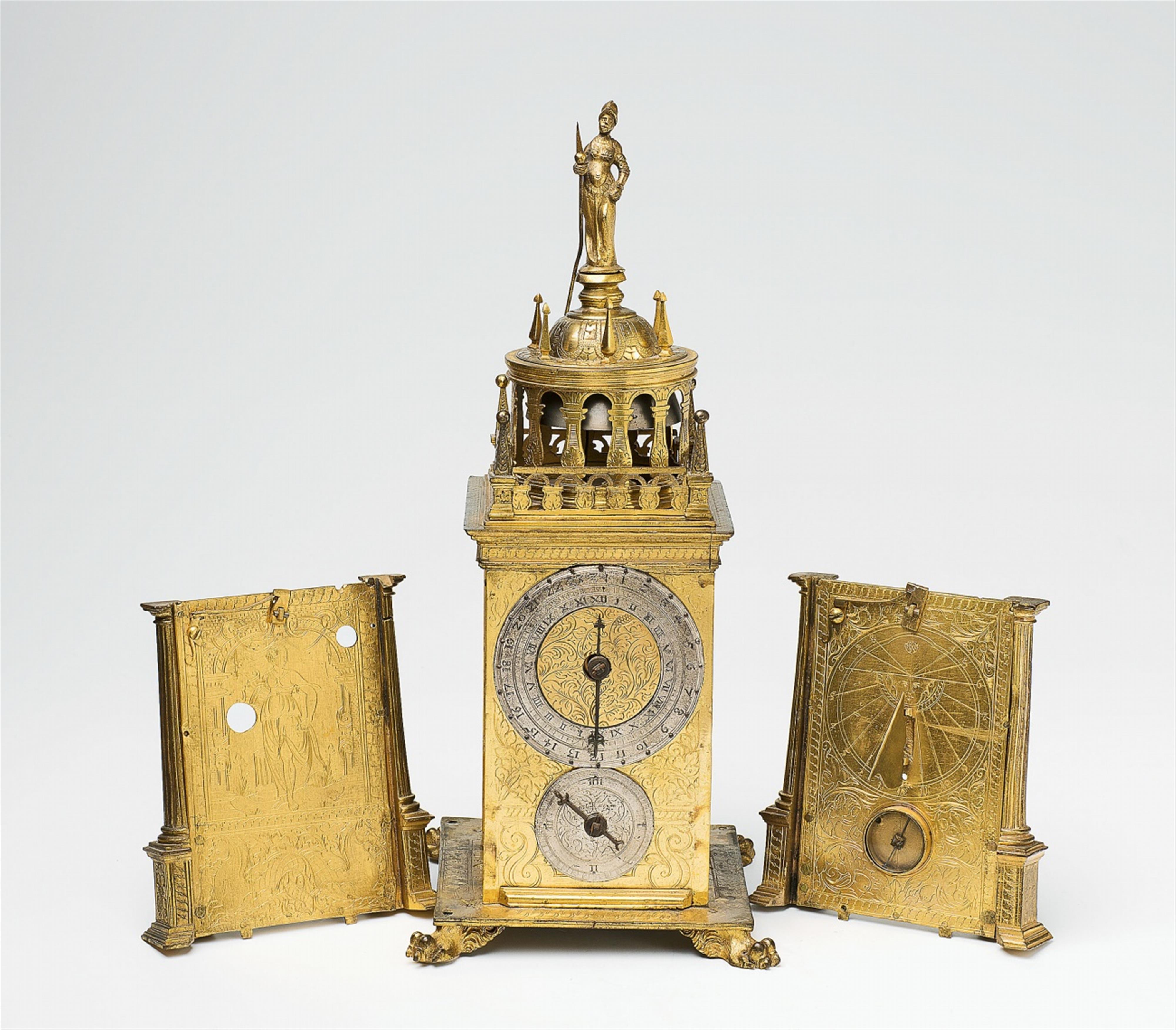 A table clock by Hans Gruber of Nuremberg - image-4