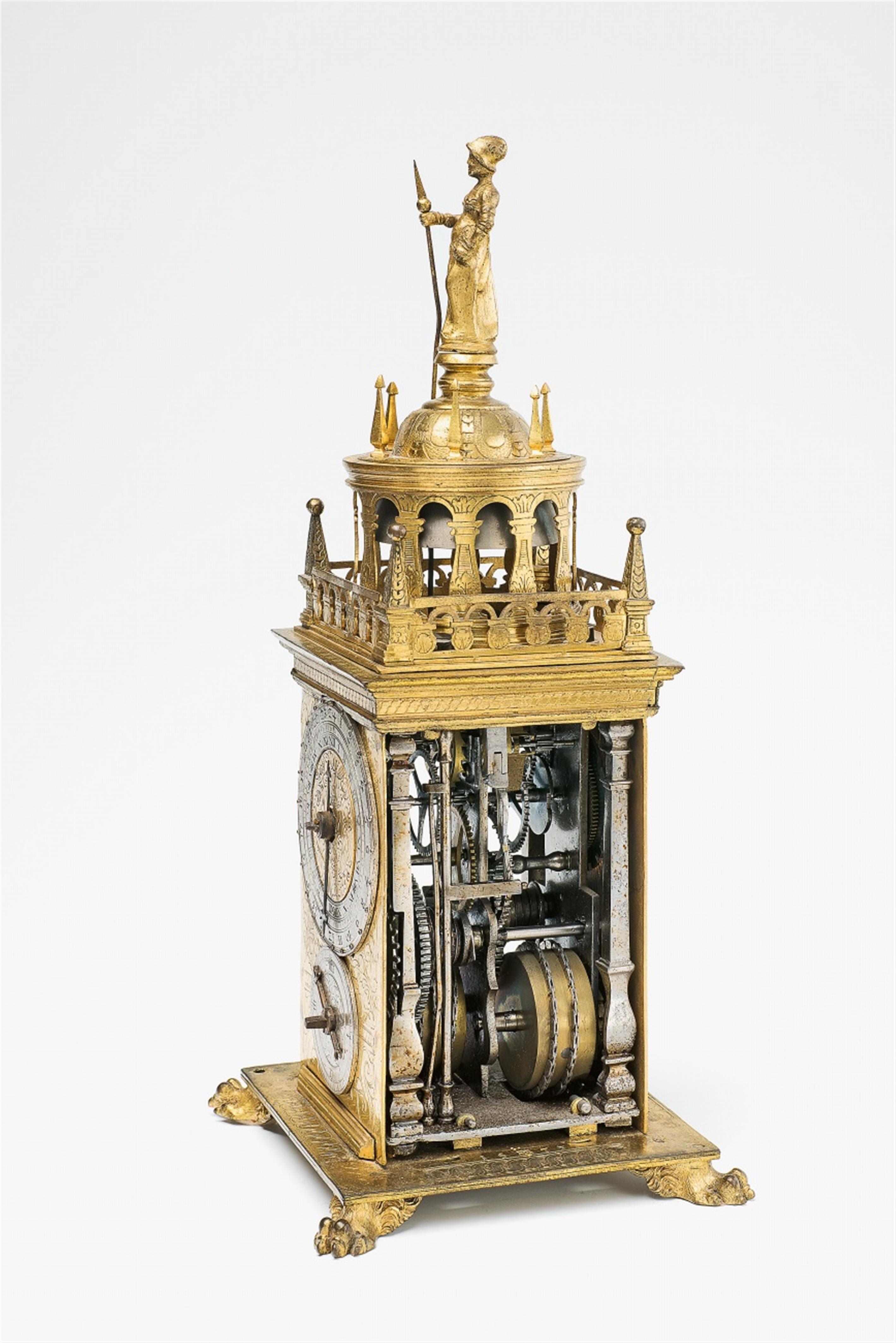 A table clock by Hans Gruber of Nuremberg - image-5