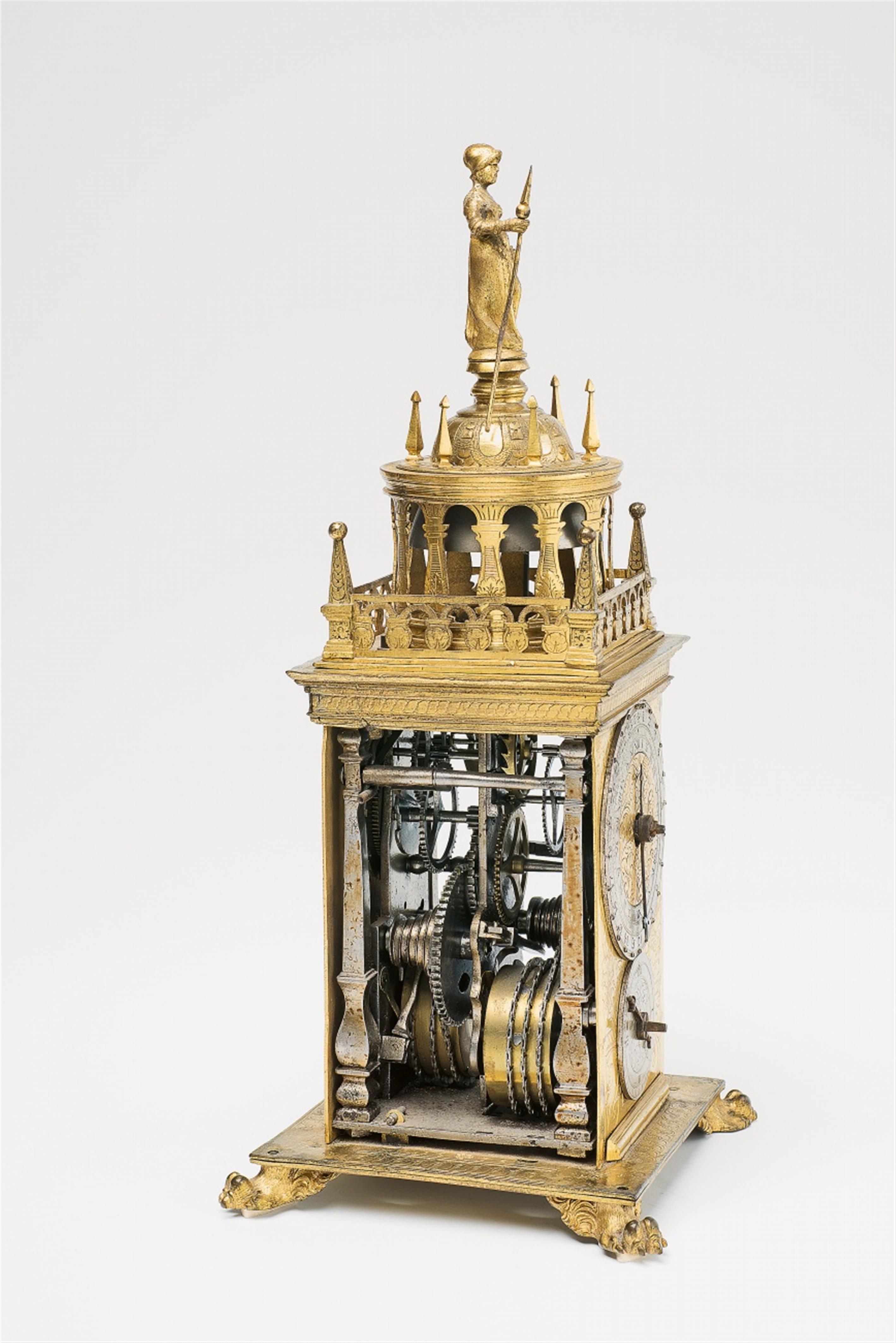 A table clock by Hans Gruber of Nuremberg - image-10