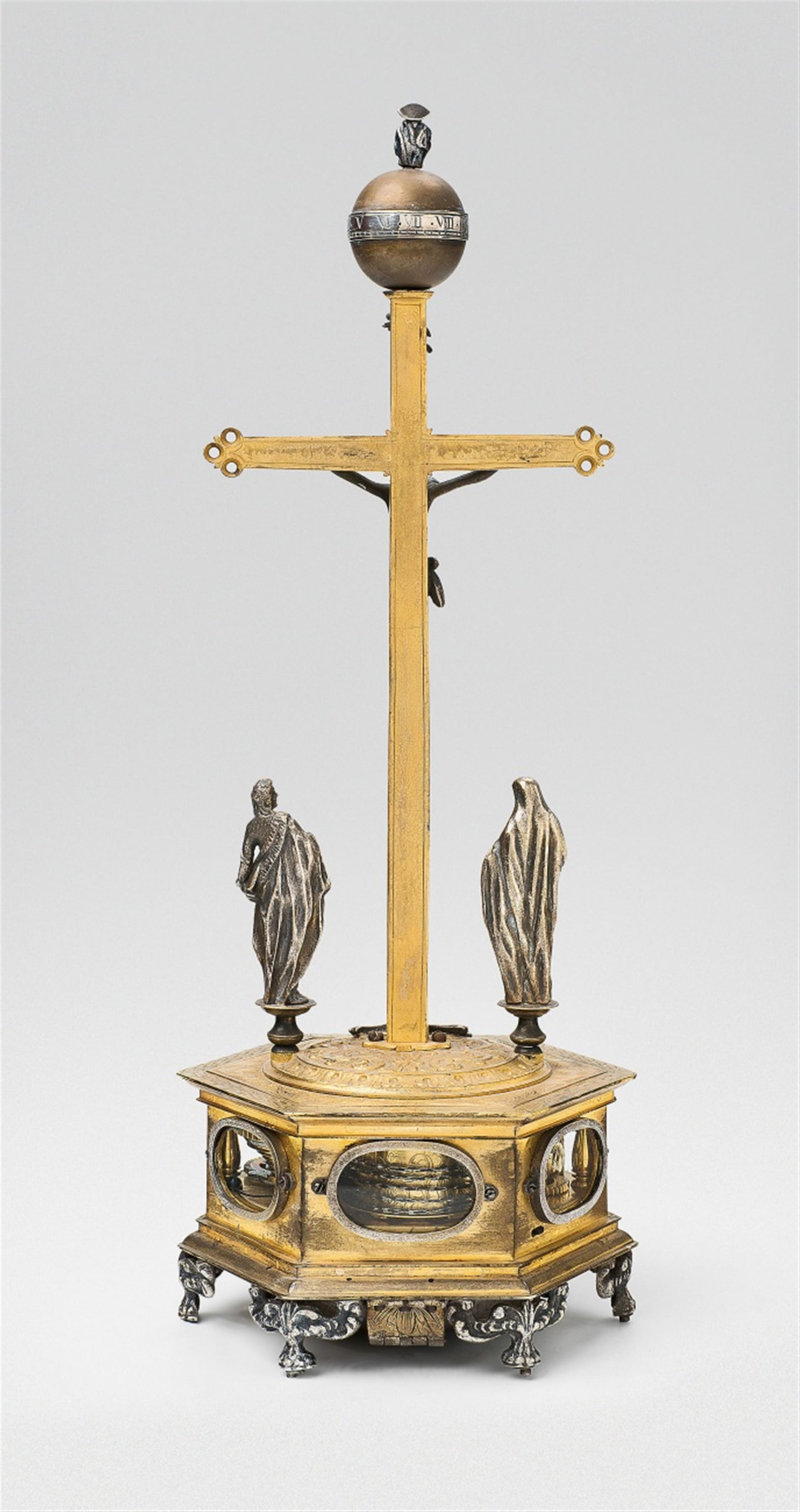 A Königsberg ormolu crucifix clock - image-3