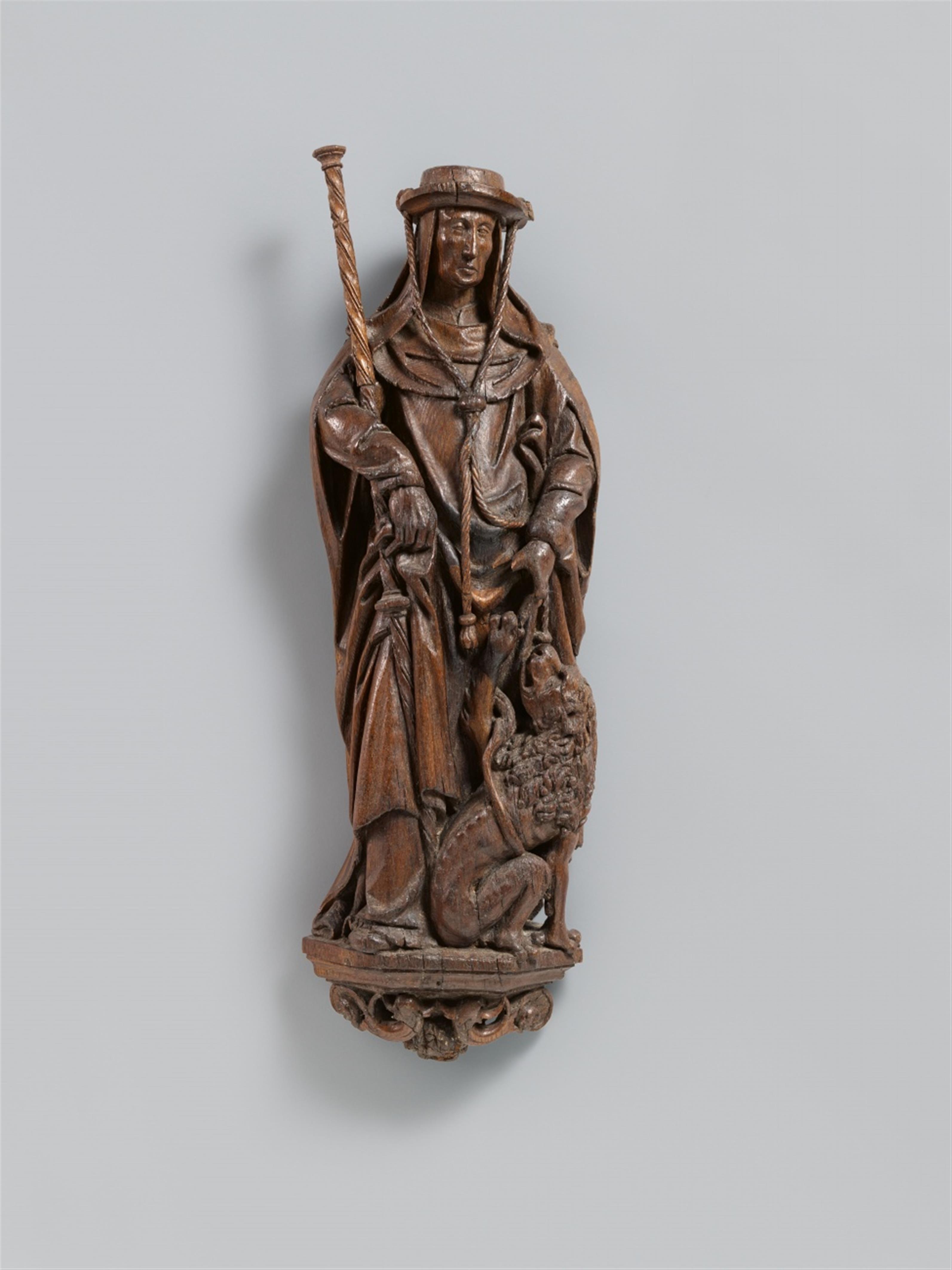 Flemish circa 1540/1550 - A Flemish carved oak depiction of St. Jerome, circa 1540/1550 - image-1