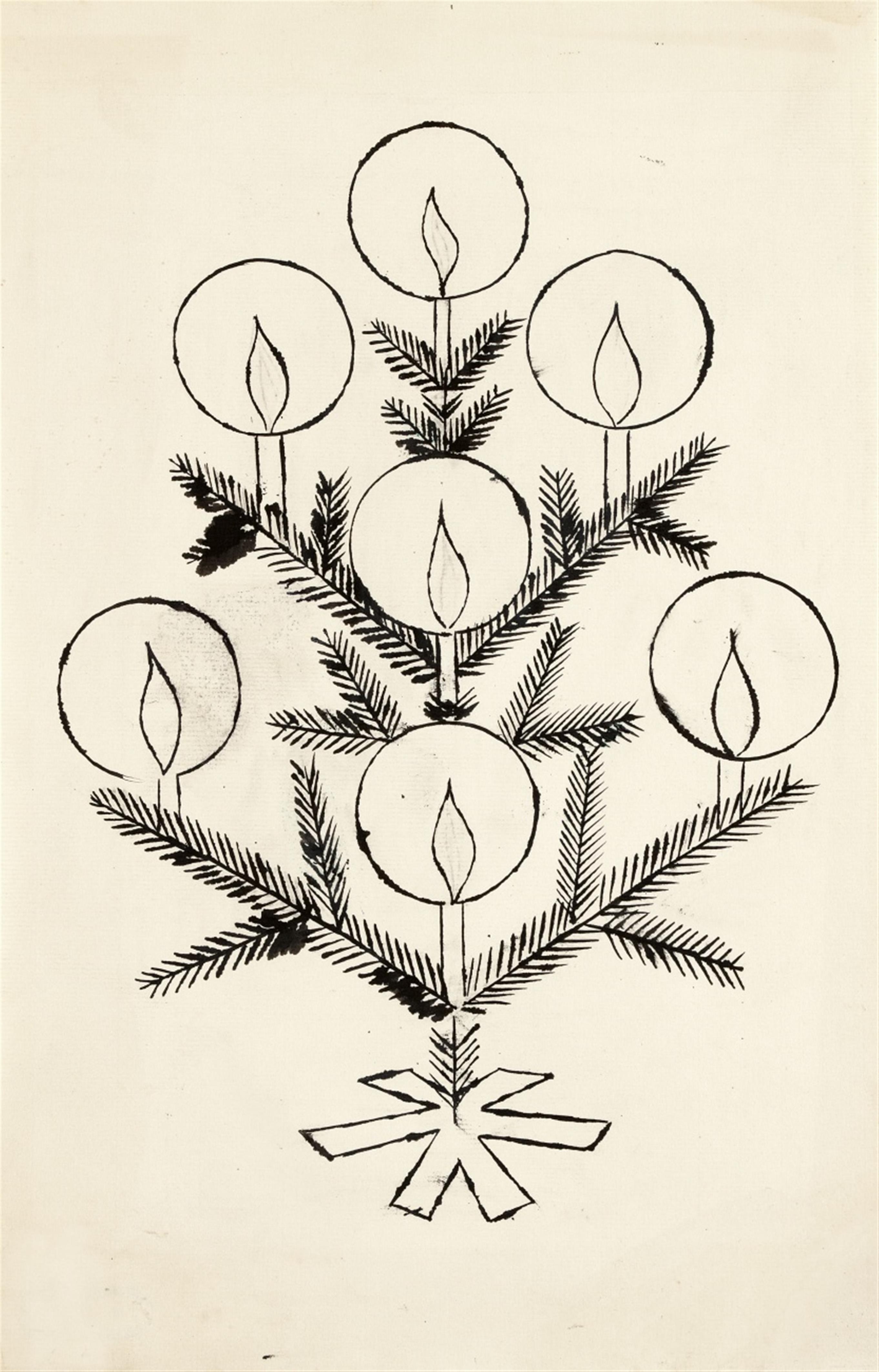 Andy Warhol - Untitled (Christmas Tree) - image-1