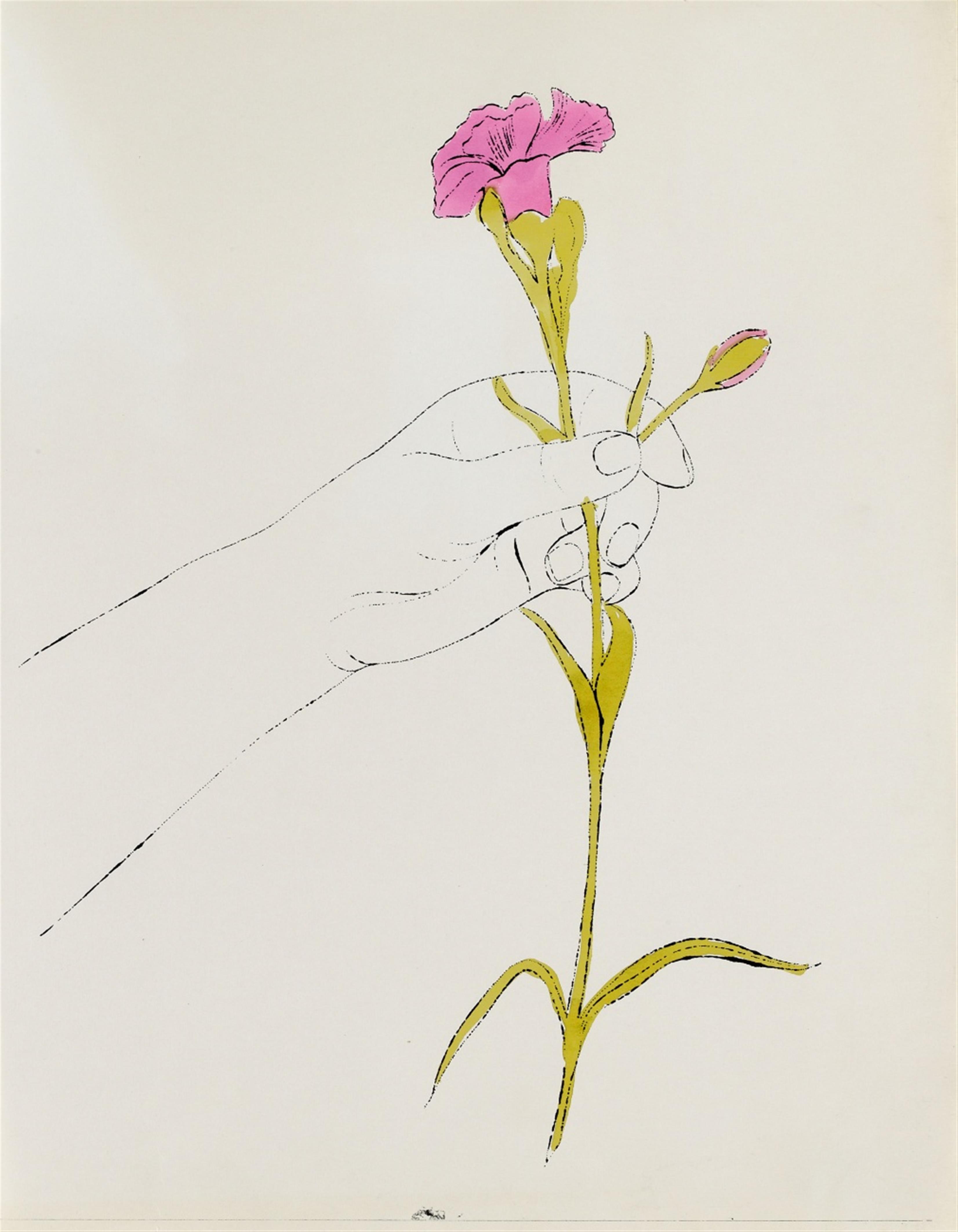 Andy Warhol - Hand with Flowers. Hand with Carnation - image-2