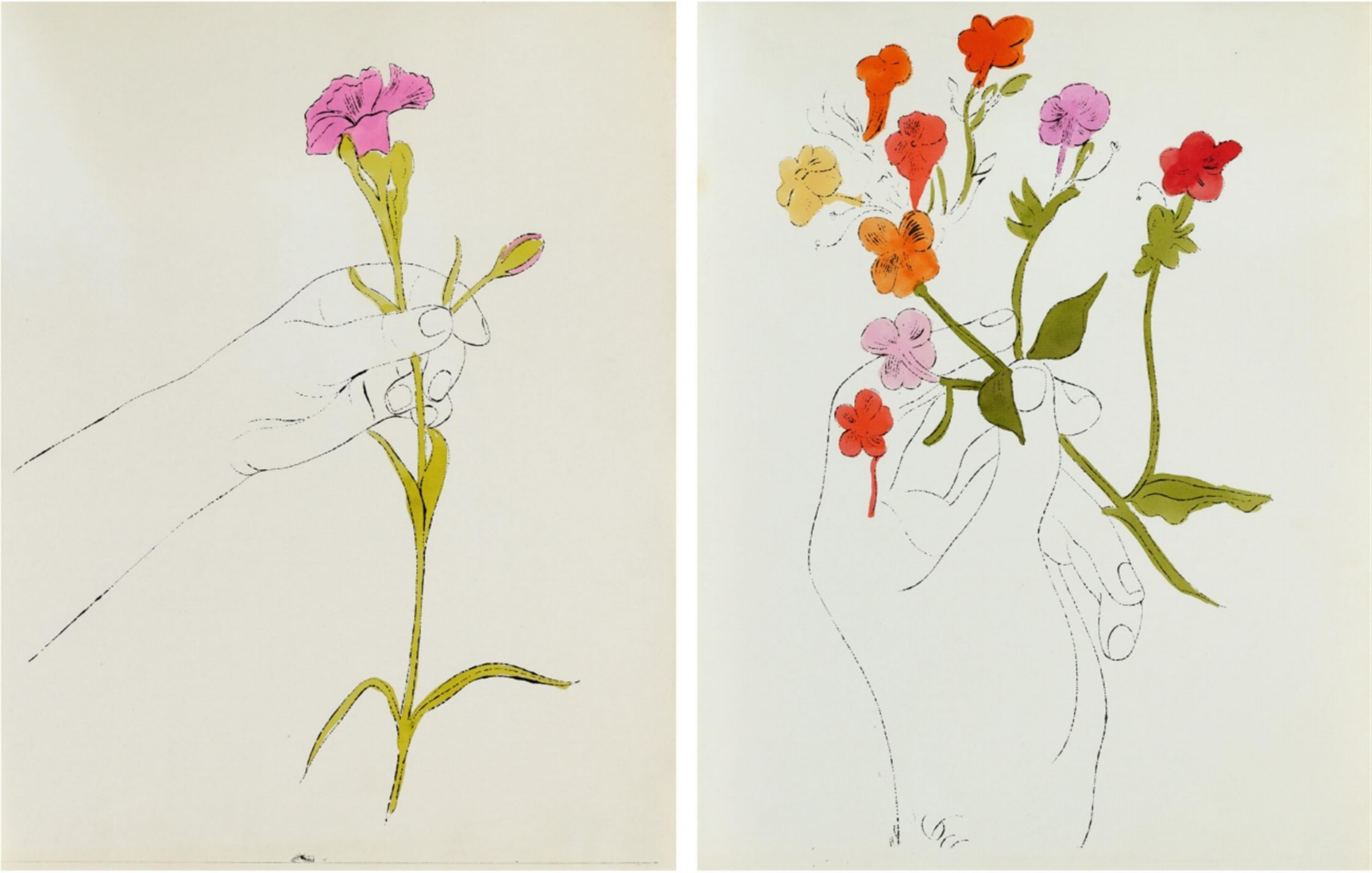 Andy Warhol - Hand with Flowers. Hand with Carnation - image-1