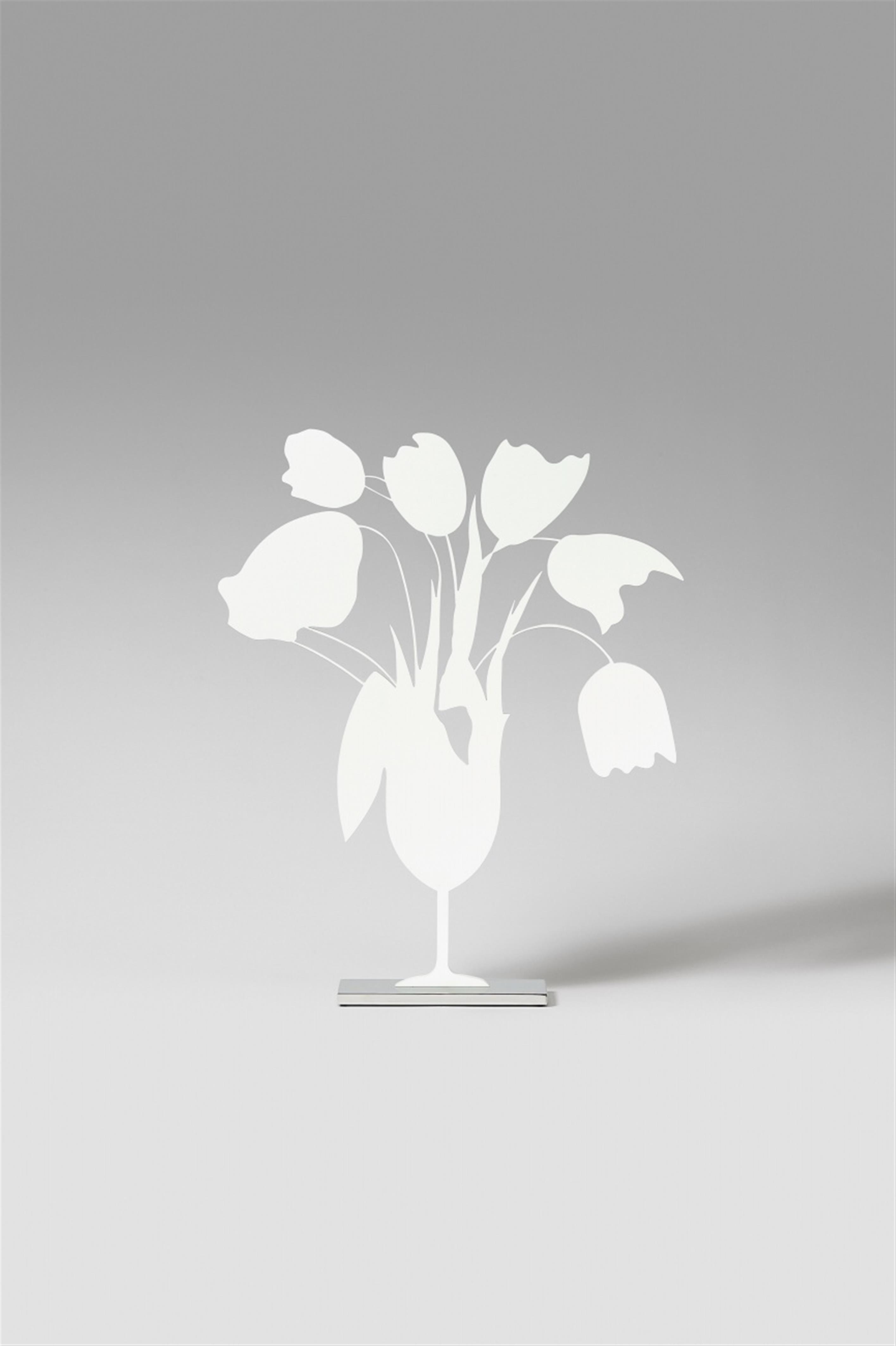 Donald Sultan - White Tulips and Vase - image-1