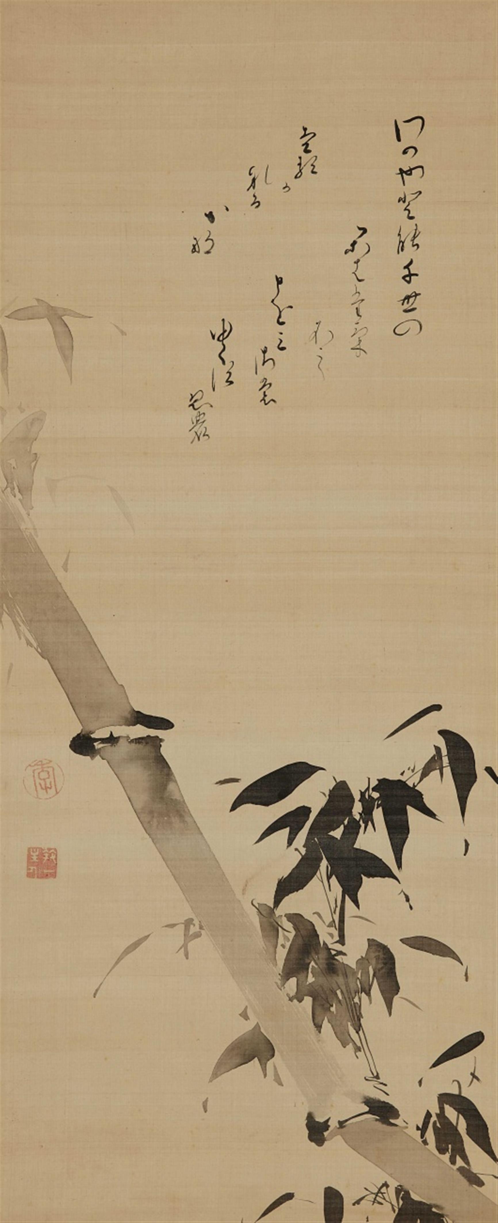 A hanging scroll by an unidentified painter. Late 19th century - image-2