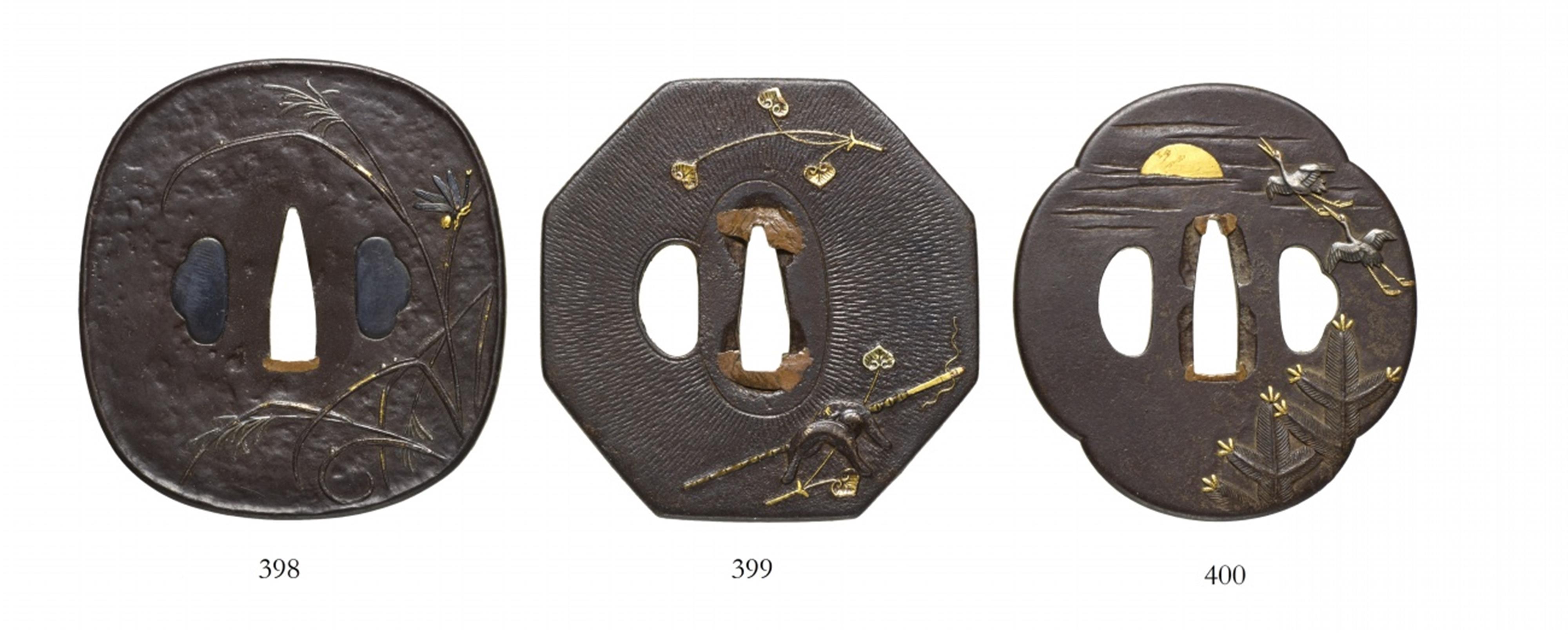 An octagonal iron tsuba. 19th century - image-1