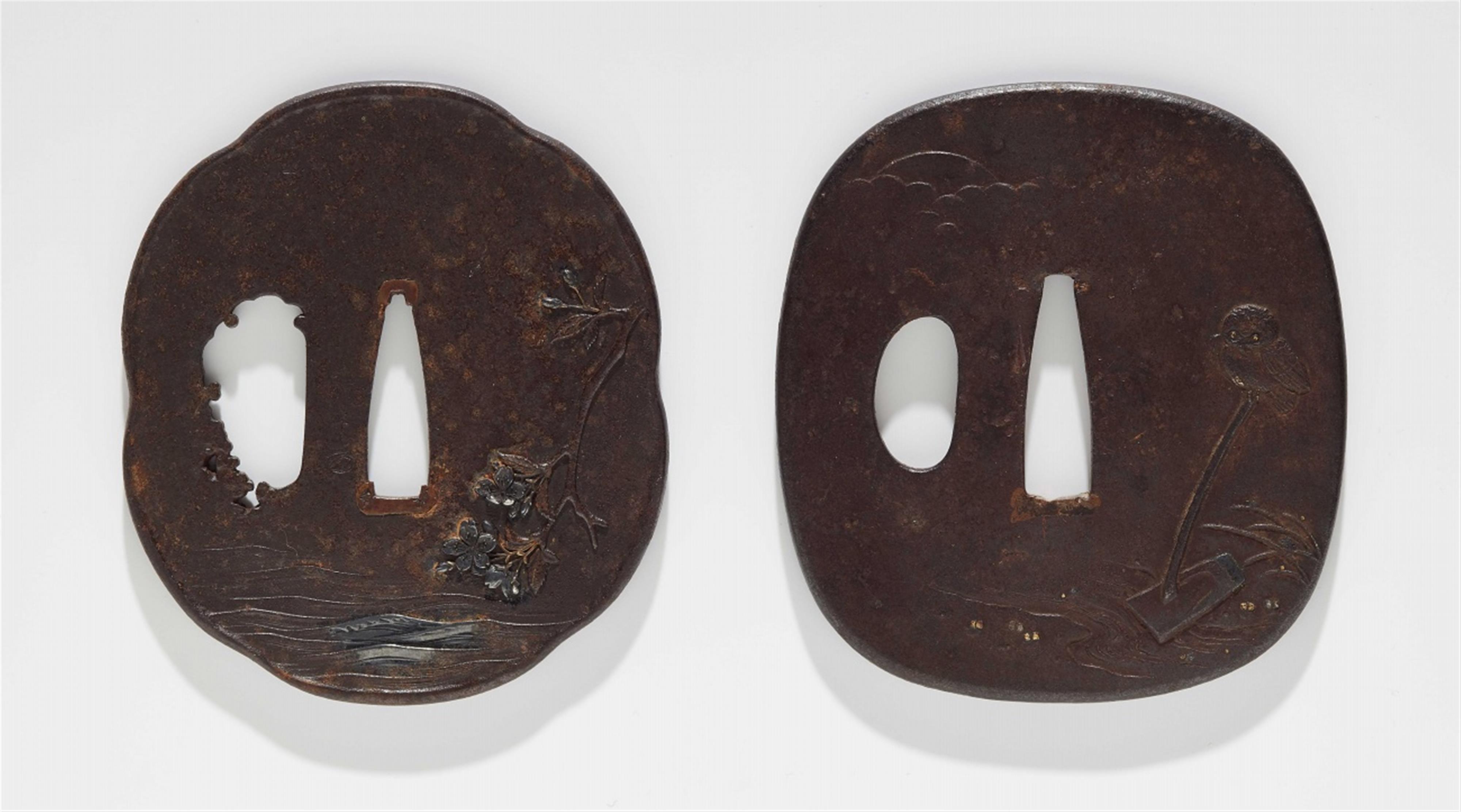 Three iron tsuba. 19th century - image-2