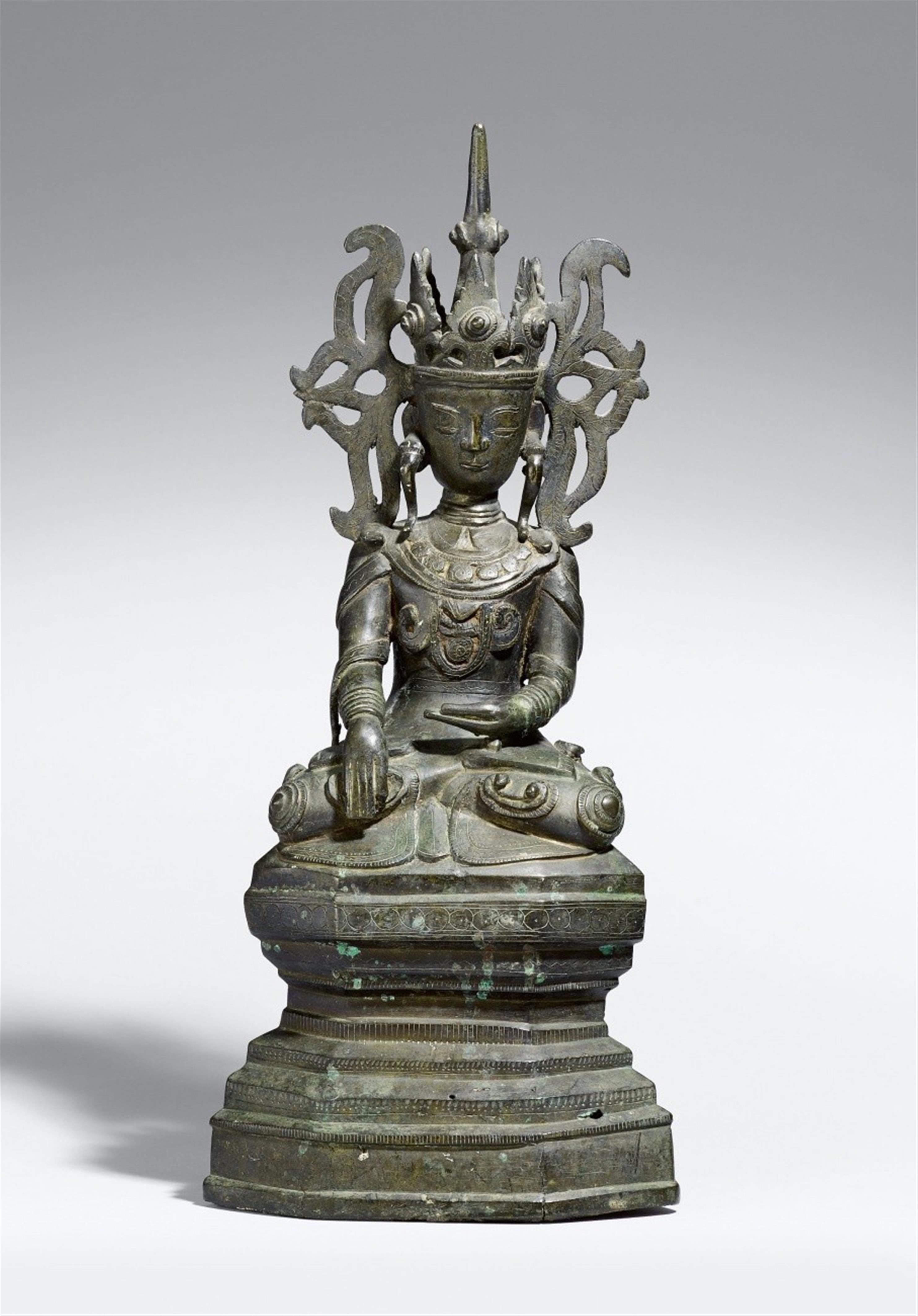 Jamuphati Buddha. Bronze. Birma. 19. Jh. - image-2