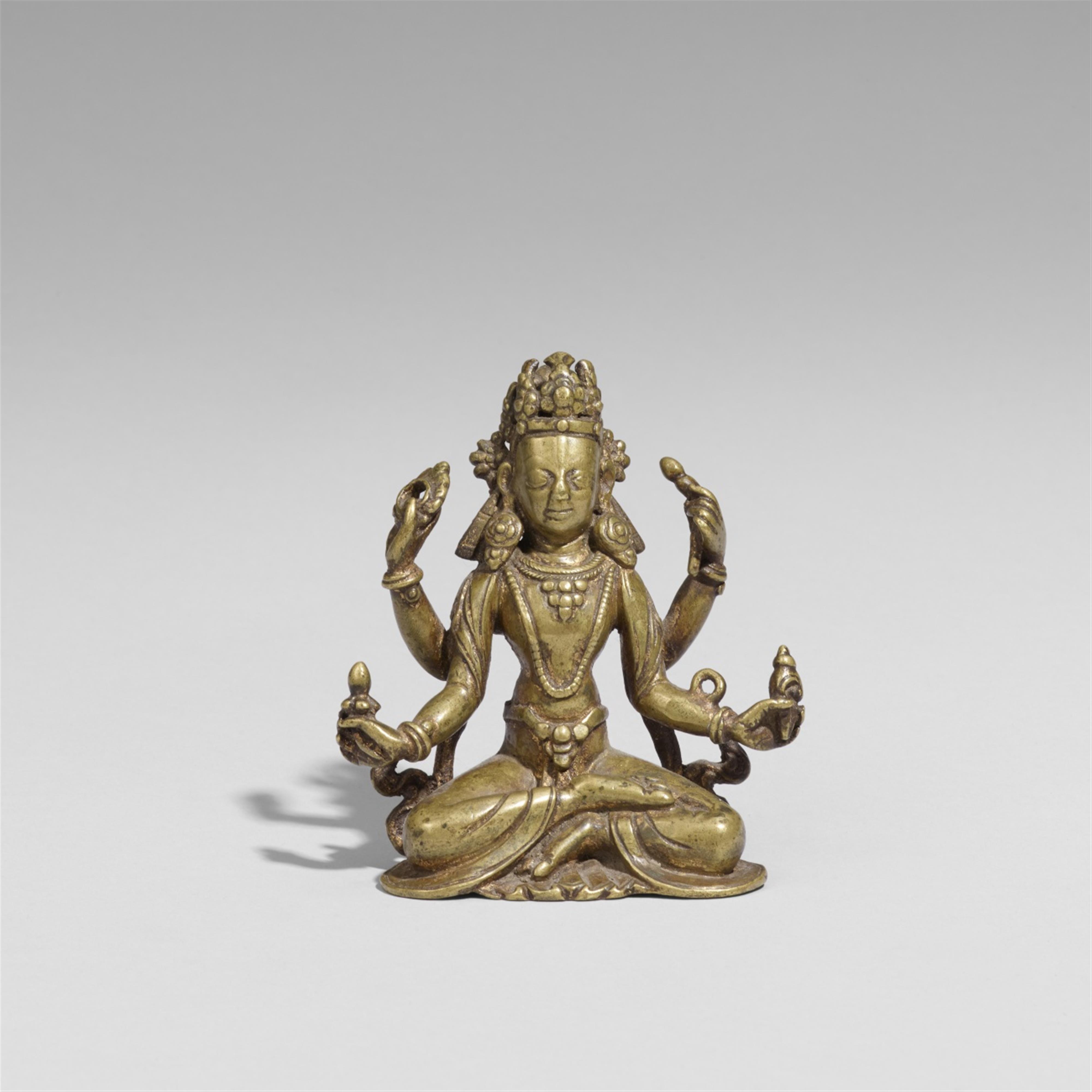 Vishnu. Bronze. Nepal. 17. Jh. - image-1