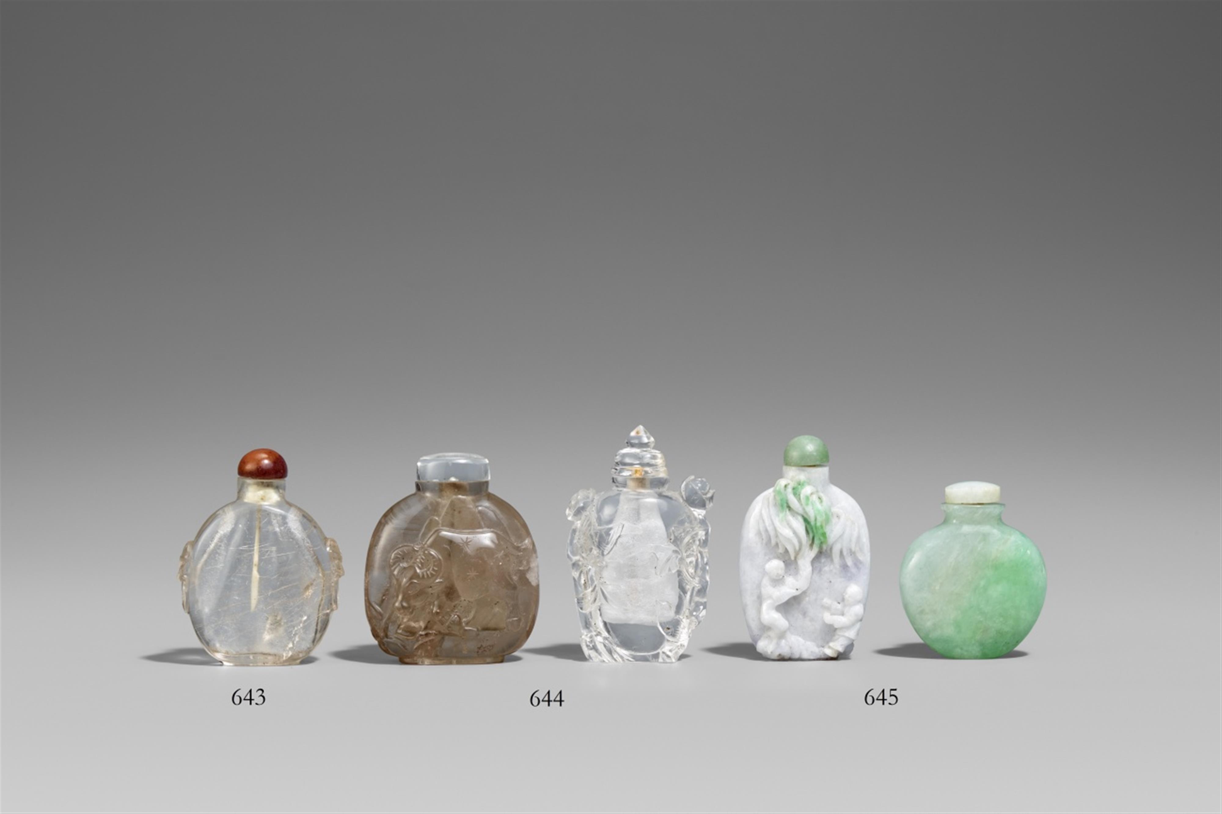 Two quartz snuff bottles. 19th/20th century - image-1