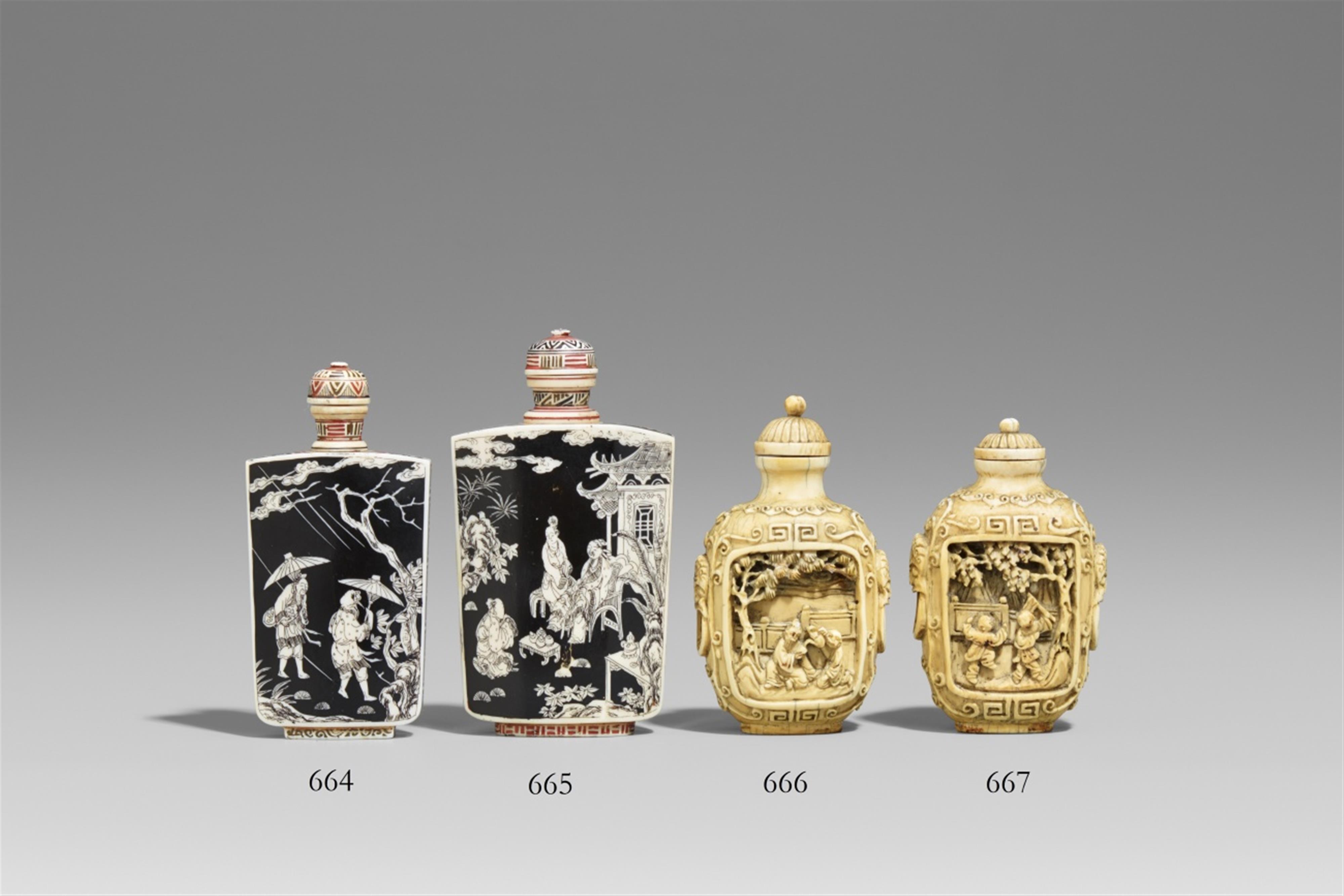 An ivory snuff bottle. Japan. Early 20th century - image-1