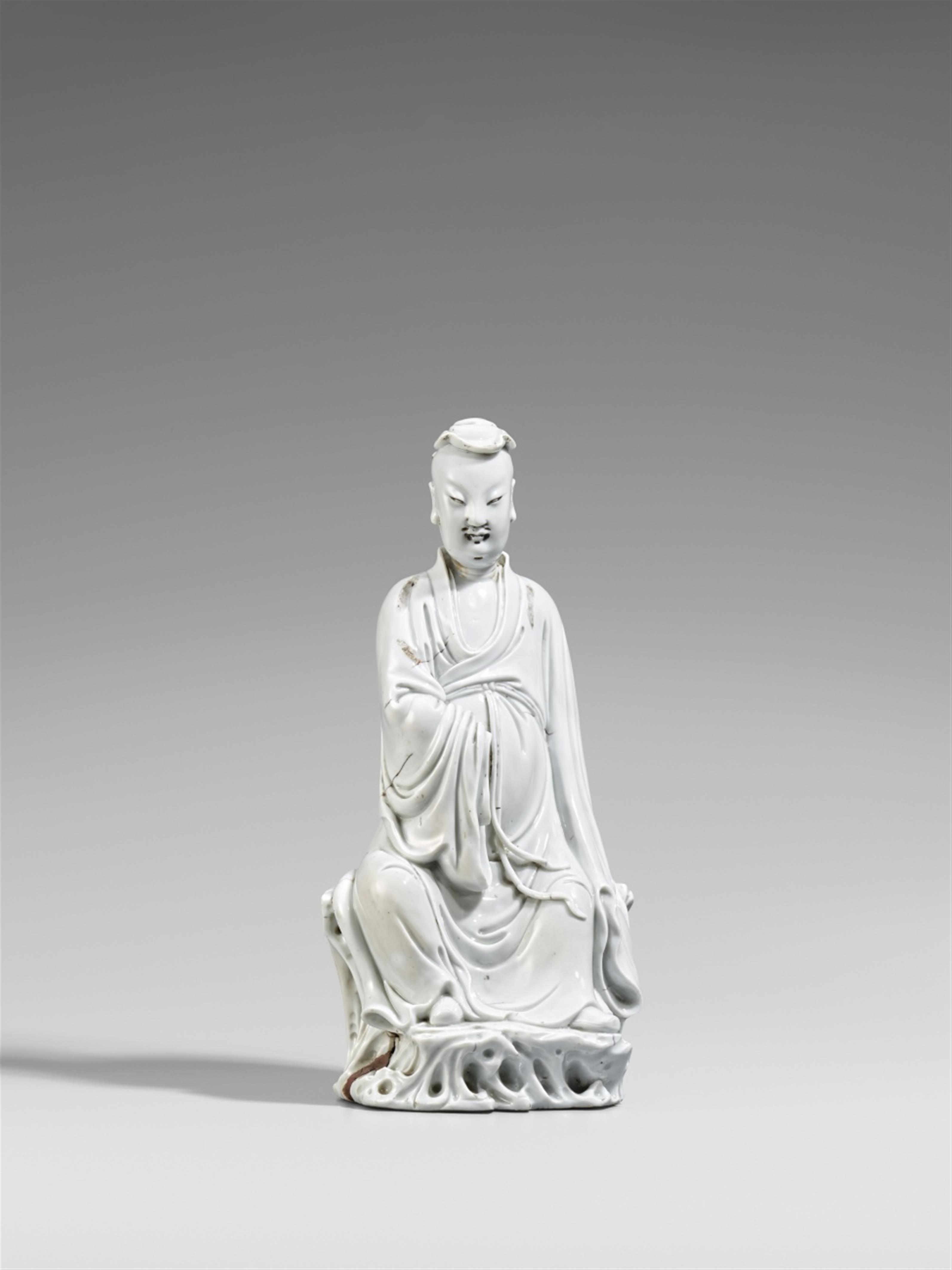 Blanc de Chine-Figur eines Gelehrten. Kangxi-Periode (1662-1722) - image-1