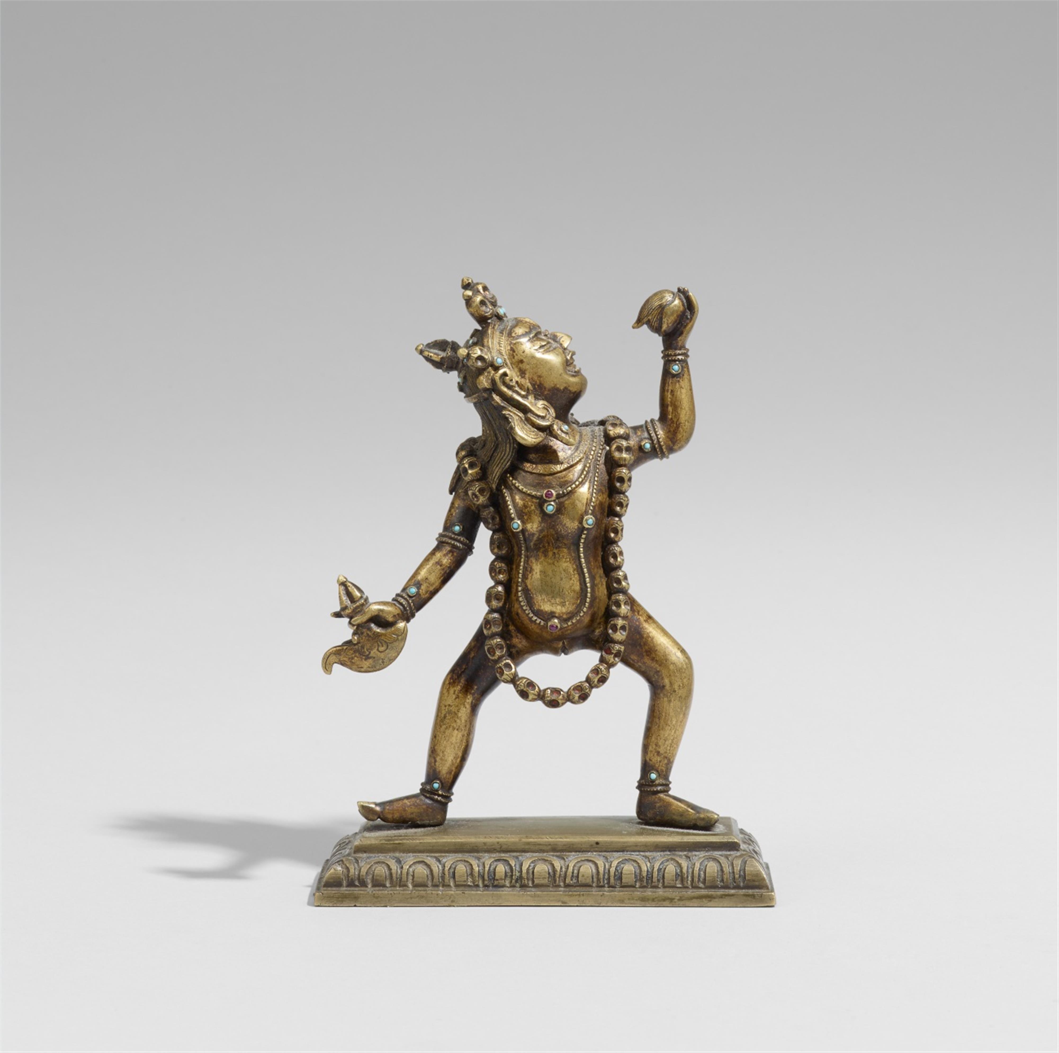 A Sinotibetan gilt bronze figure of Vajrayogini. 19th/early 20th century - image-1