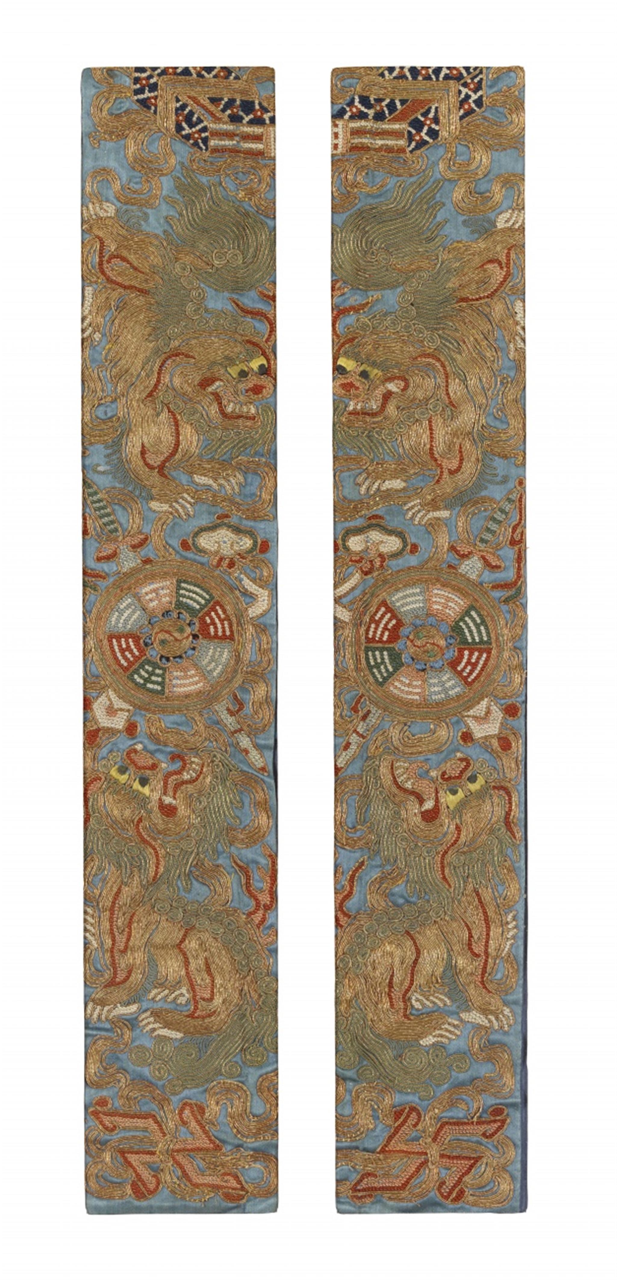 Two pairs of sleeve borders. 19th century - image-2