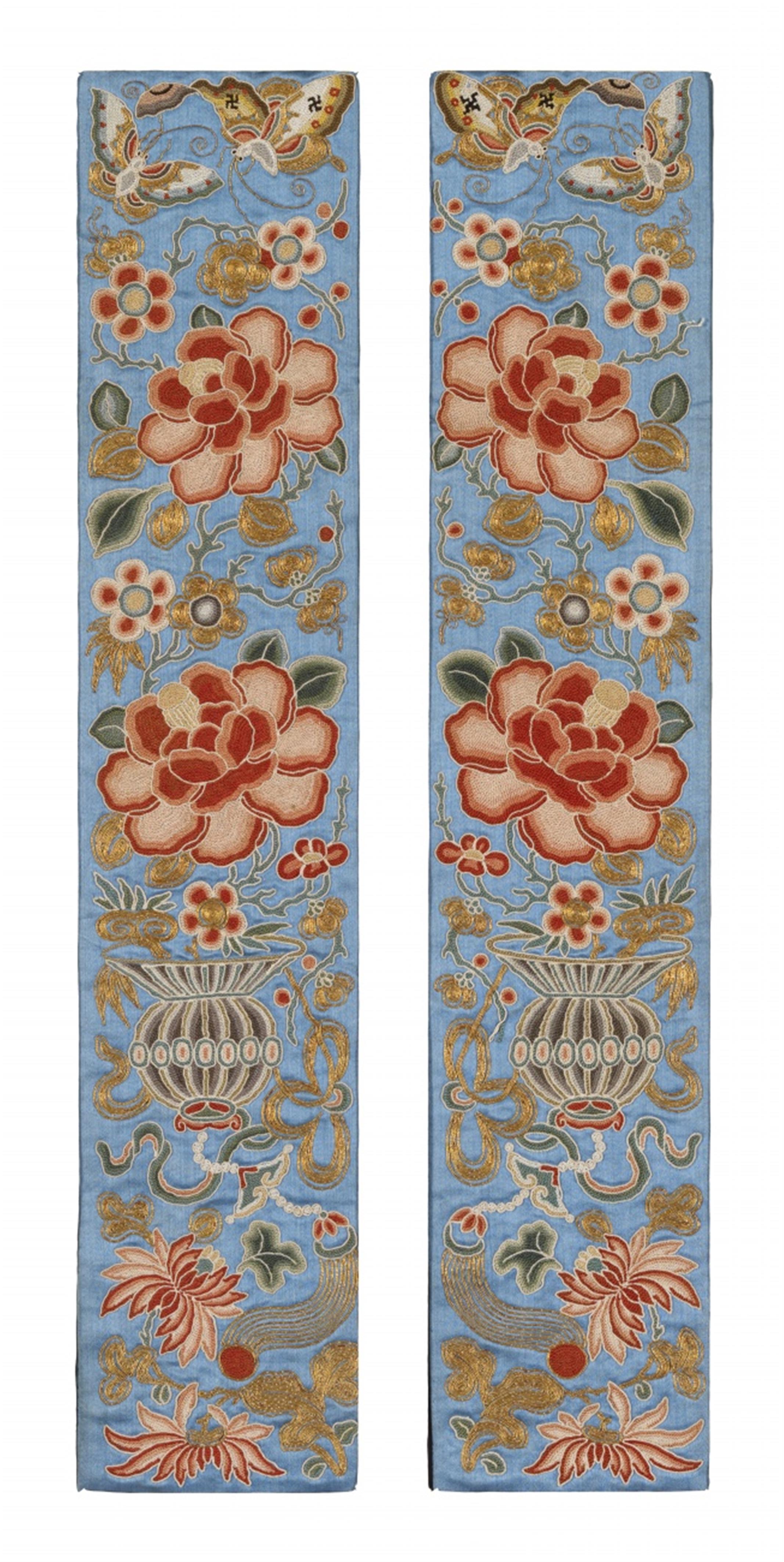 Two pairs of sleeve borders. 19th century - image-1