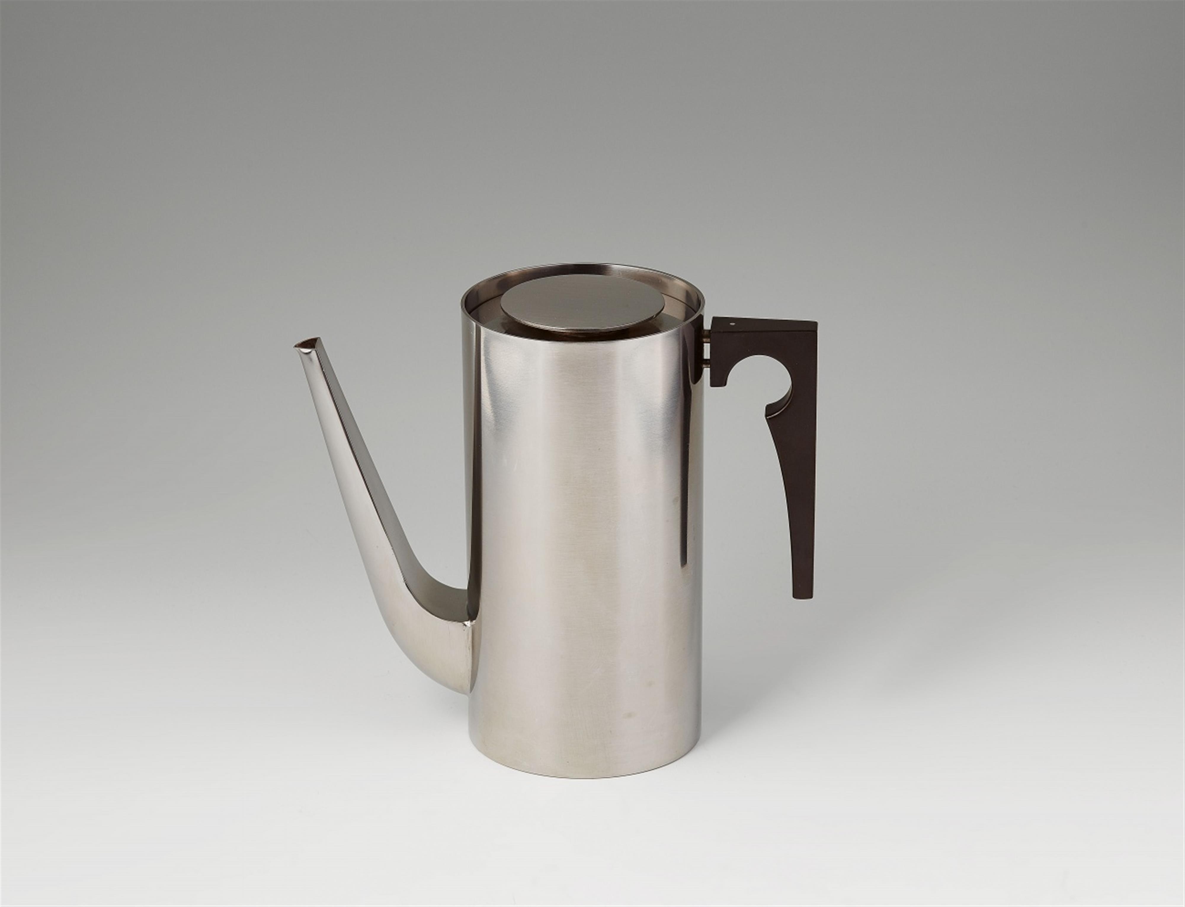 A polished steel coffee pot "cylinda-line" - image-1