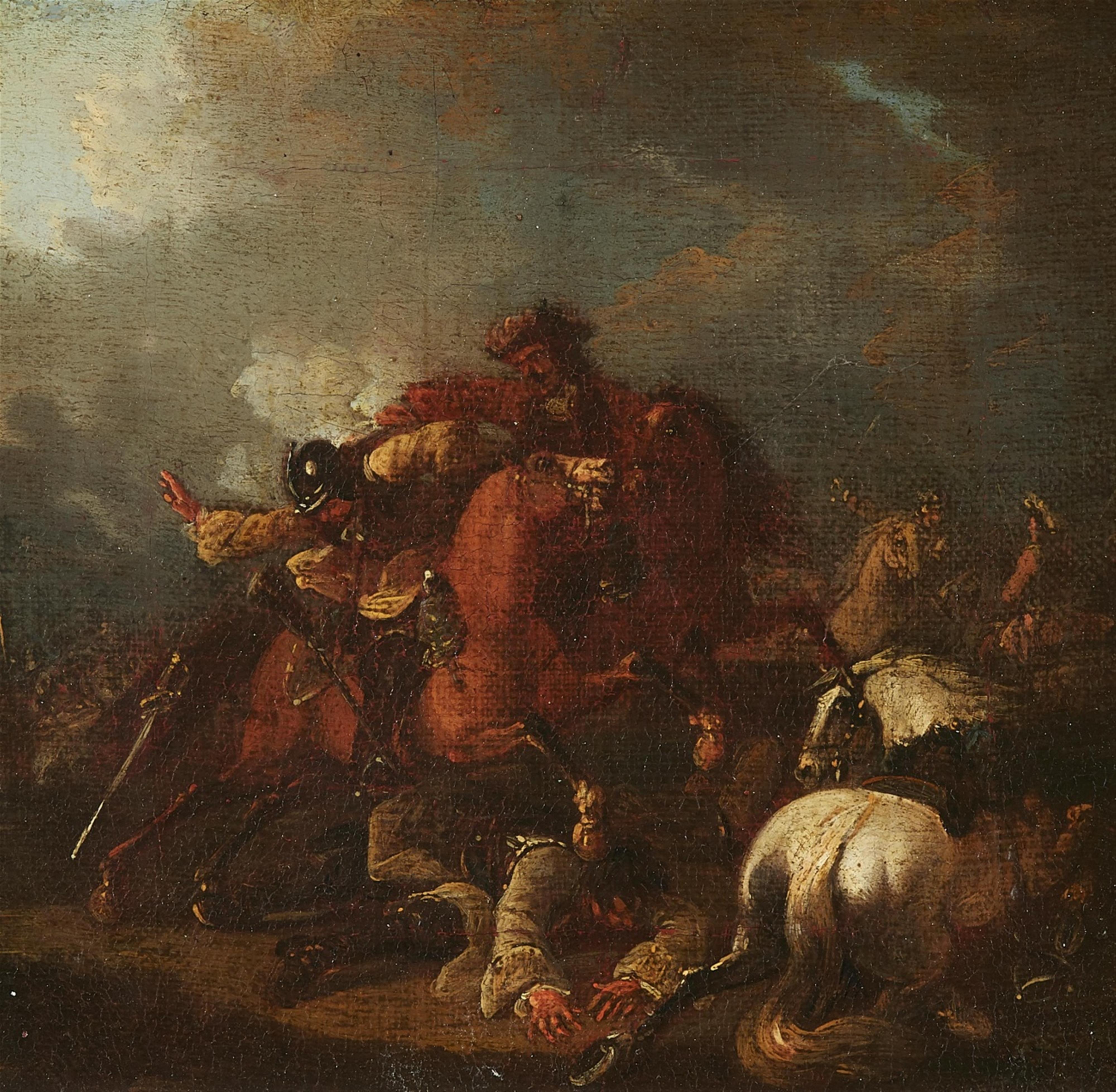 Probably French School 17th century - Cavalry Battle - image-1