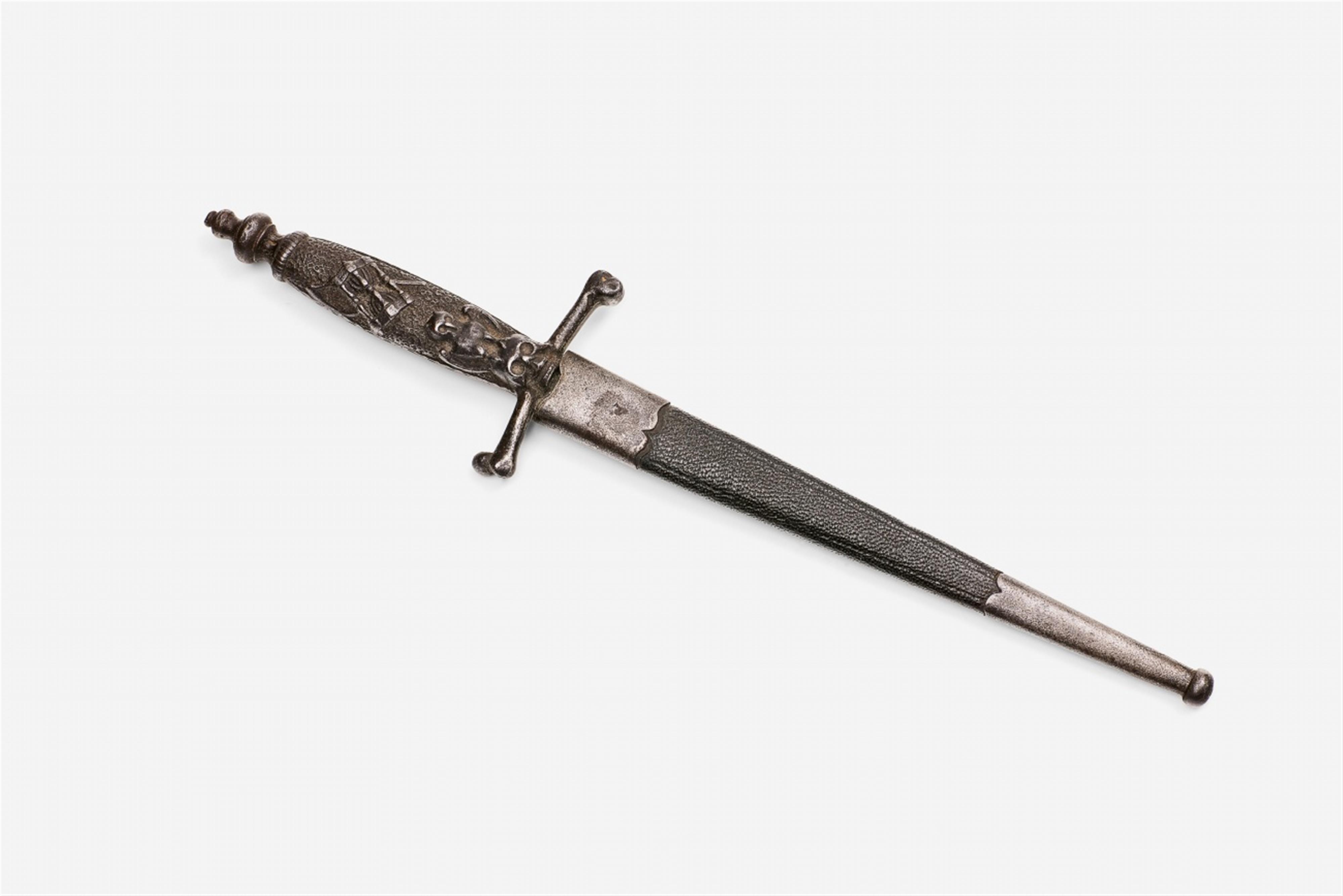 Cast iron ceremonial dagger of the Berlin Freemasons - image-1