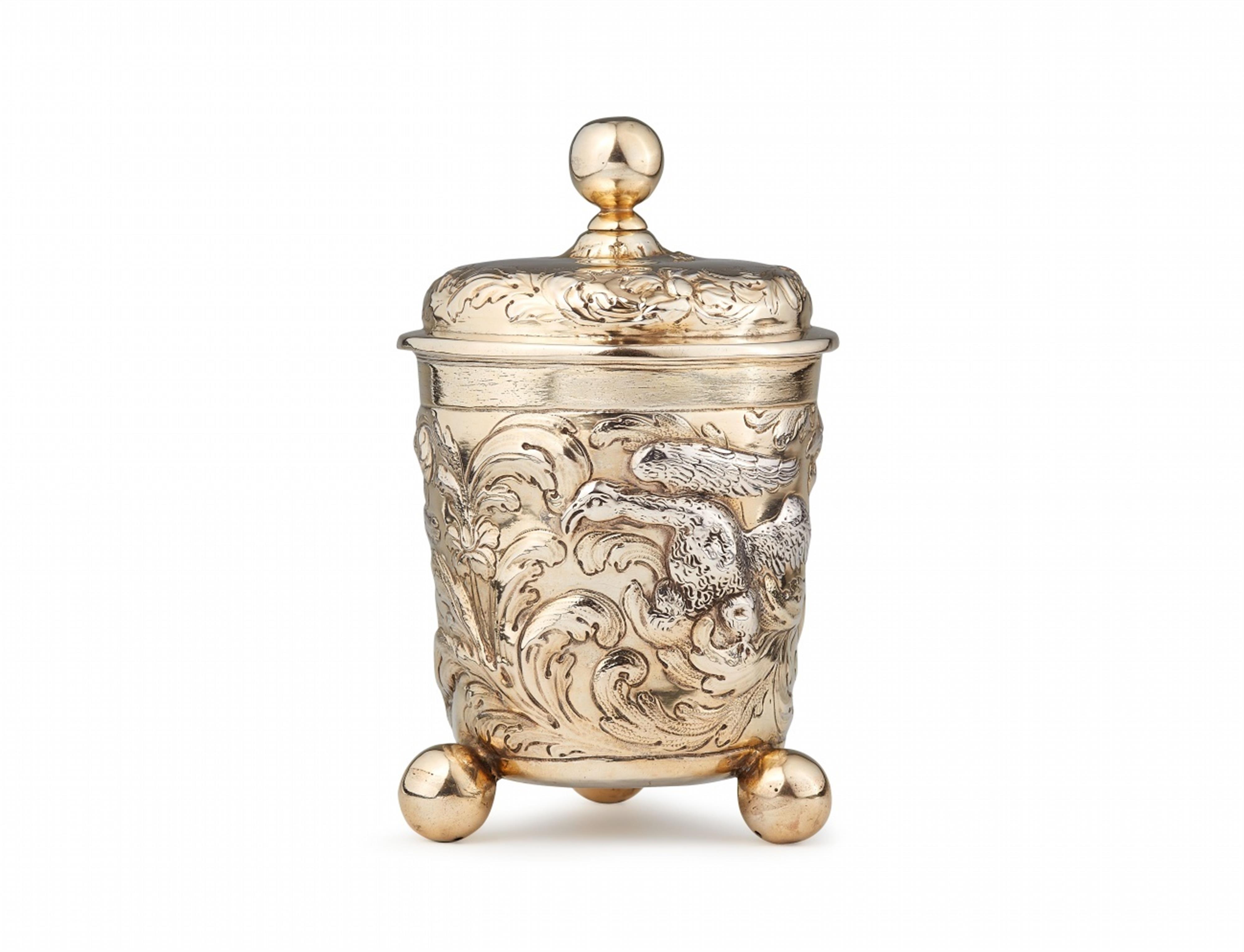 A Berlin parcel-gilt silver beaker with ball feet - image-1