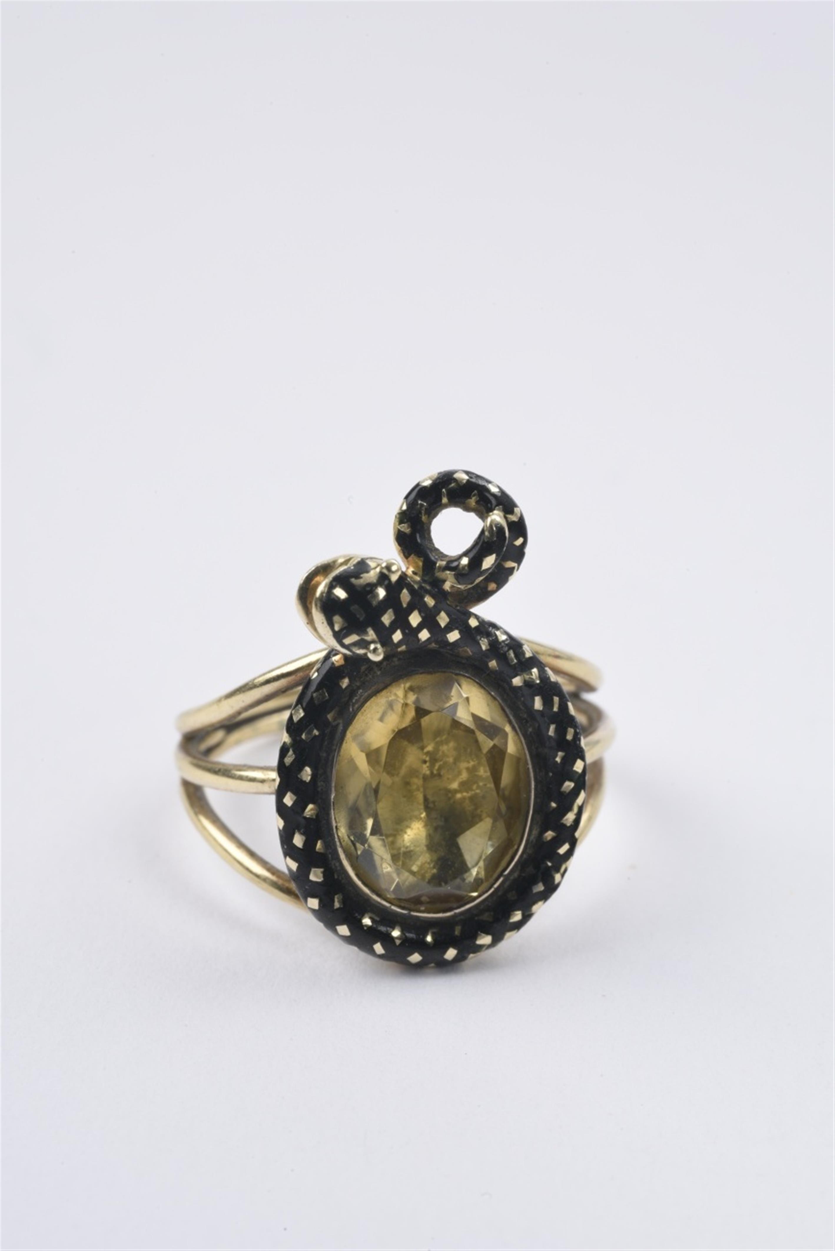 Victorianischer Ring mit Schlangenmotiv - image-1