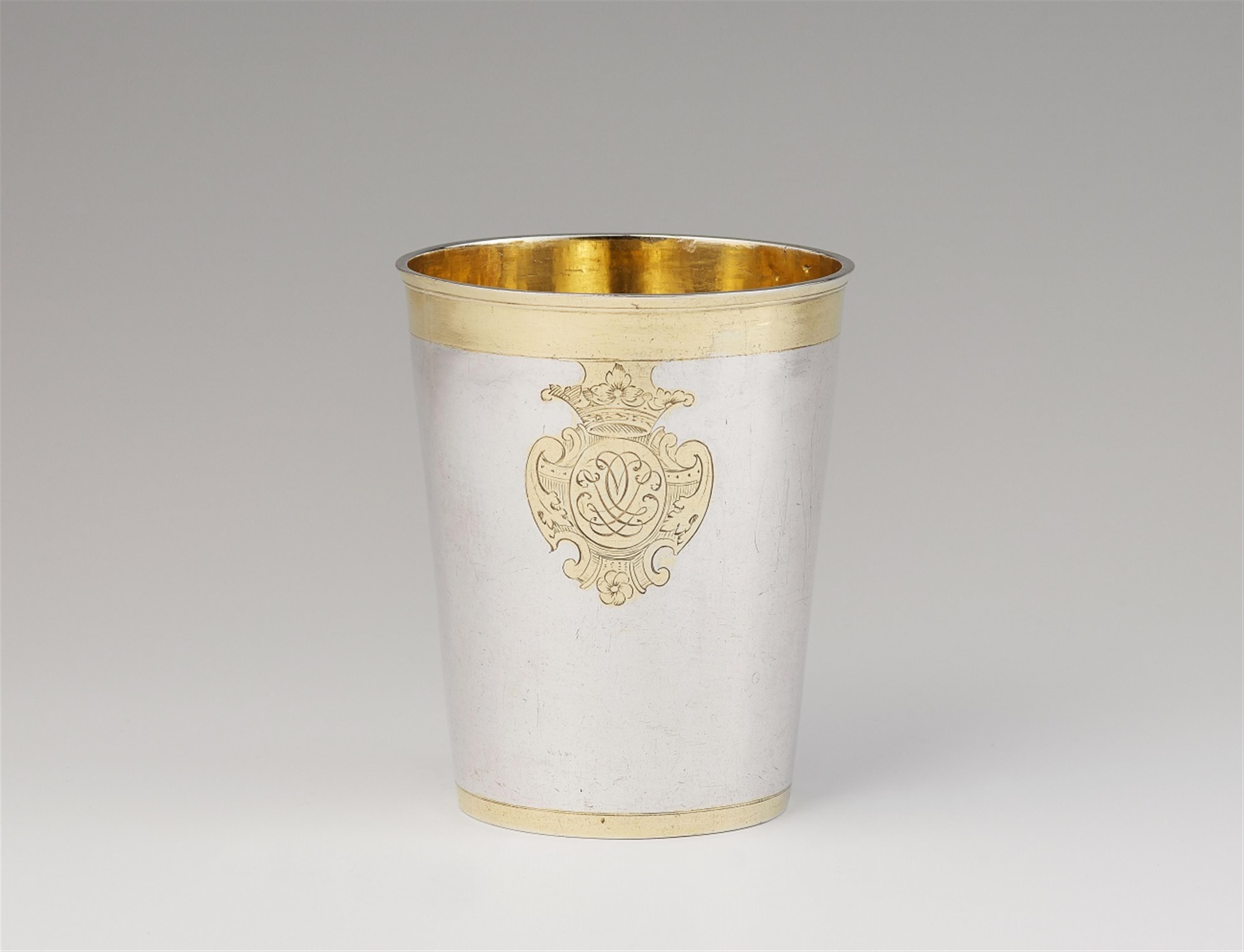 A Königsberg parcel gilt silver beaker - image-1