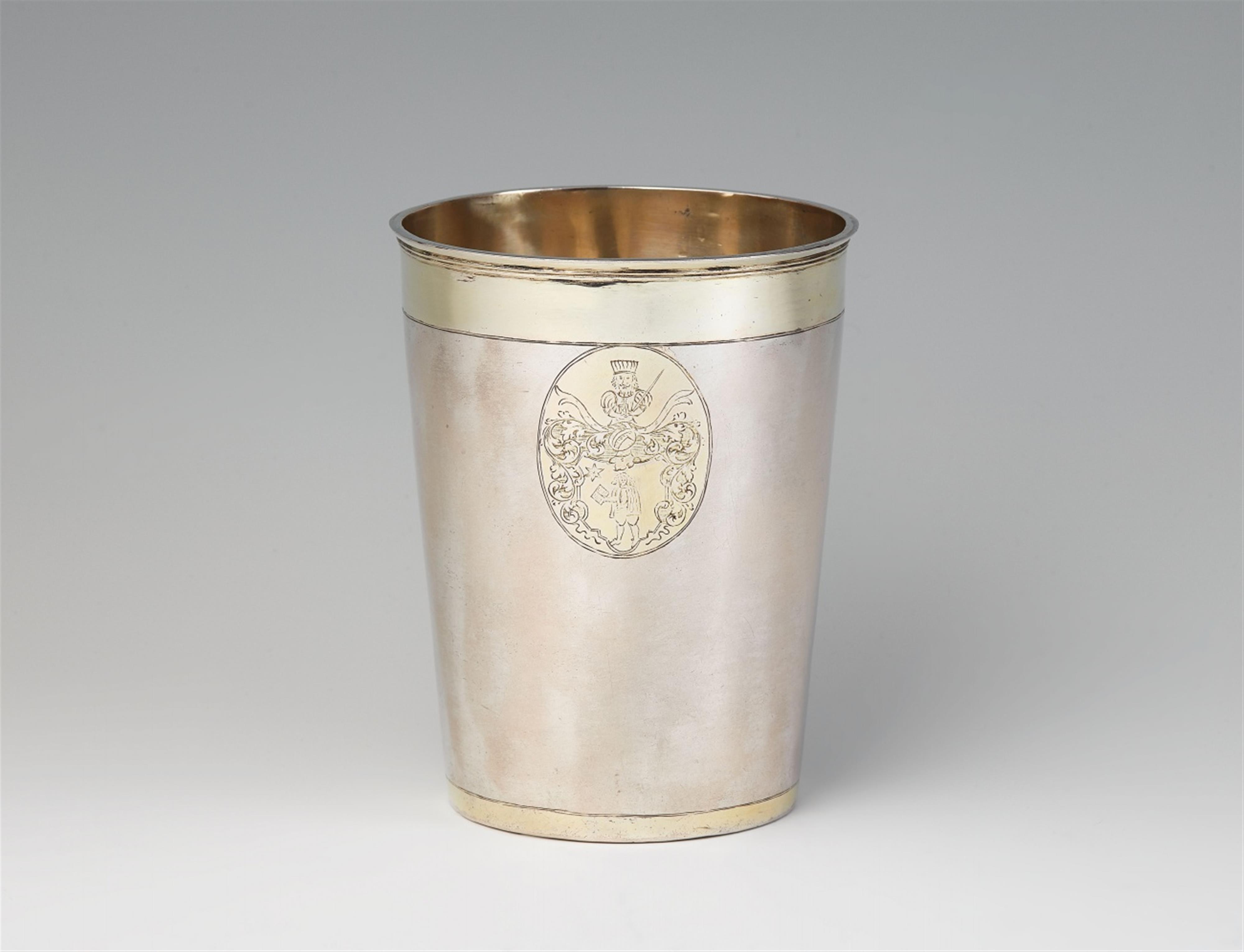 A large Görlitz parcel gilt silver beaker - image-1