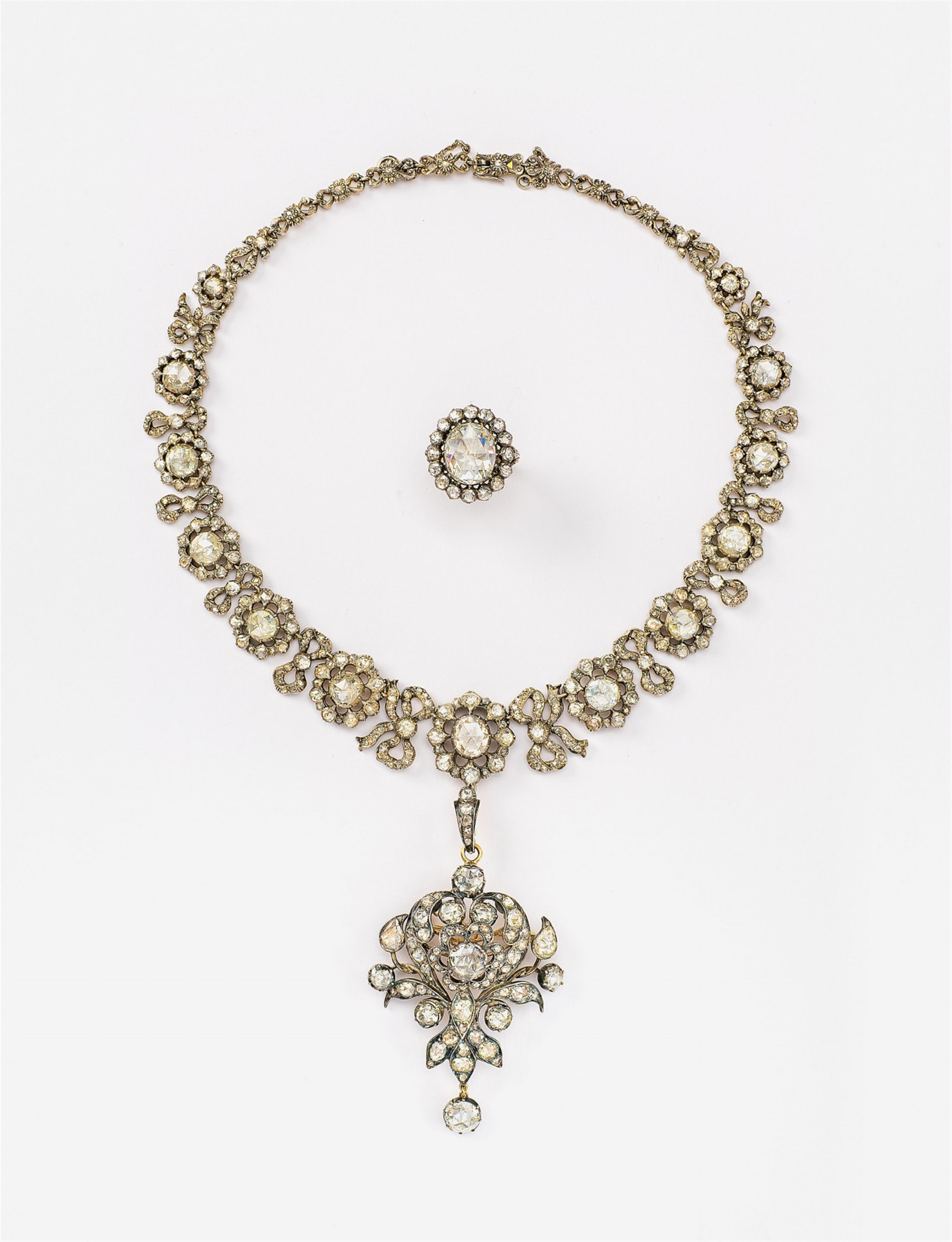 A diamond necklace and pendant - image-2